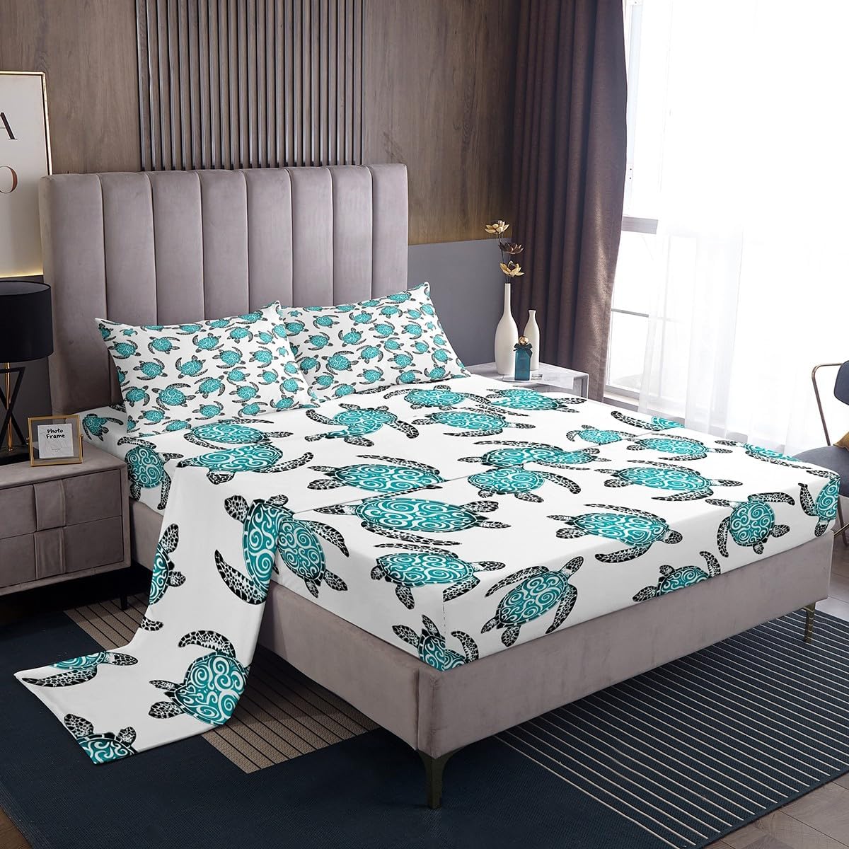 Feelyou Kids Sea Turtle Sheet Set King Size