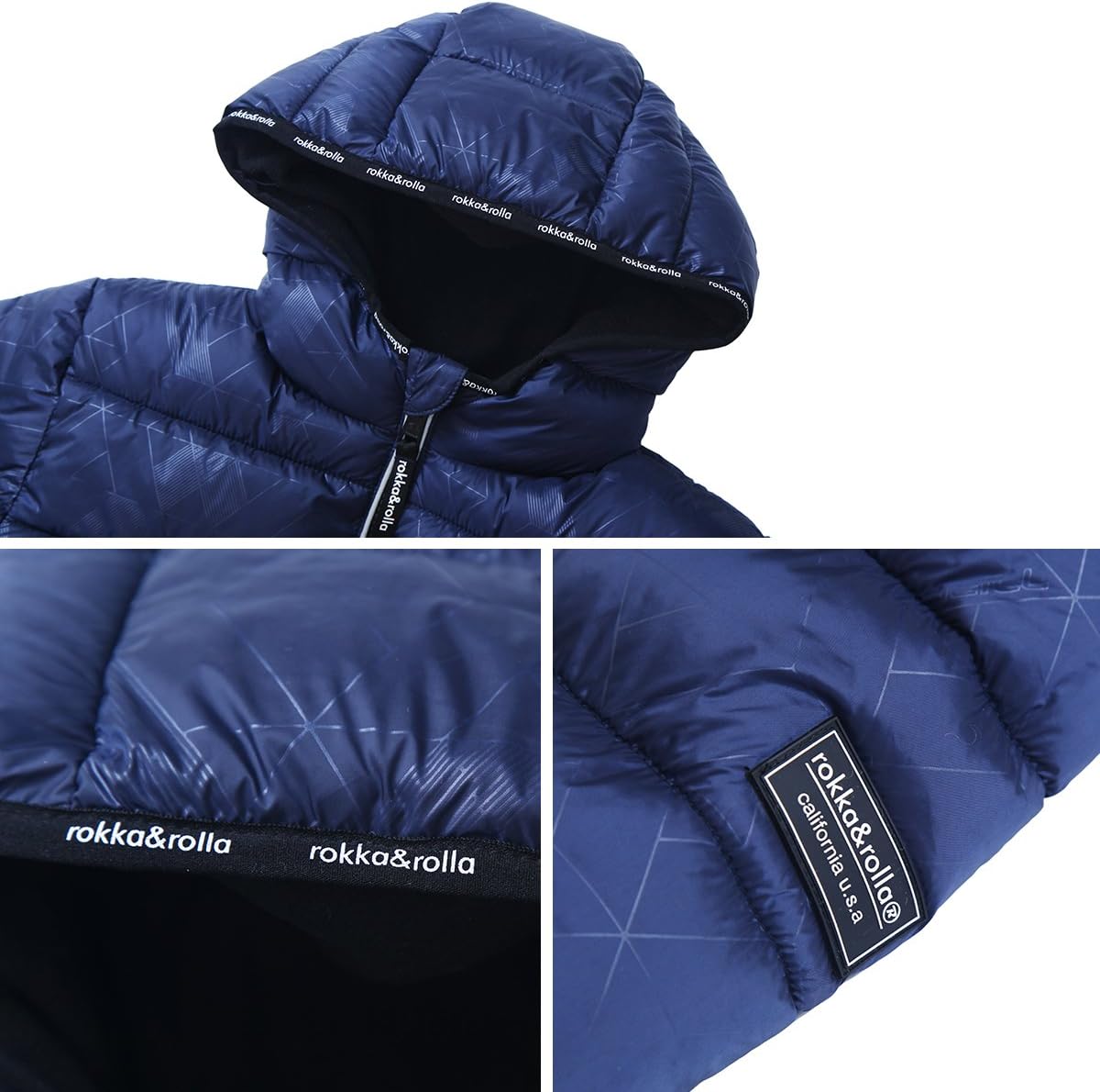 RokkaRolla Boys Heavyweight Puffer Jacket with Fleece Lining