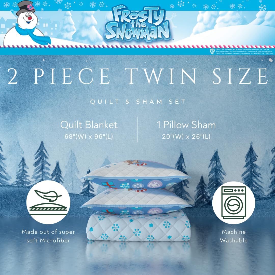 Franco Frosty The Snowman Quilt Set Twin Size 1