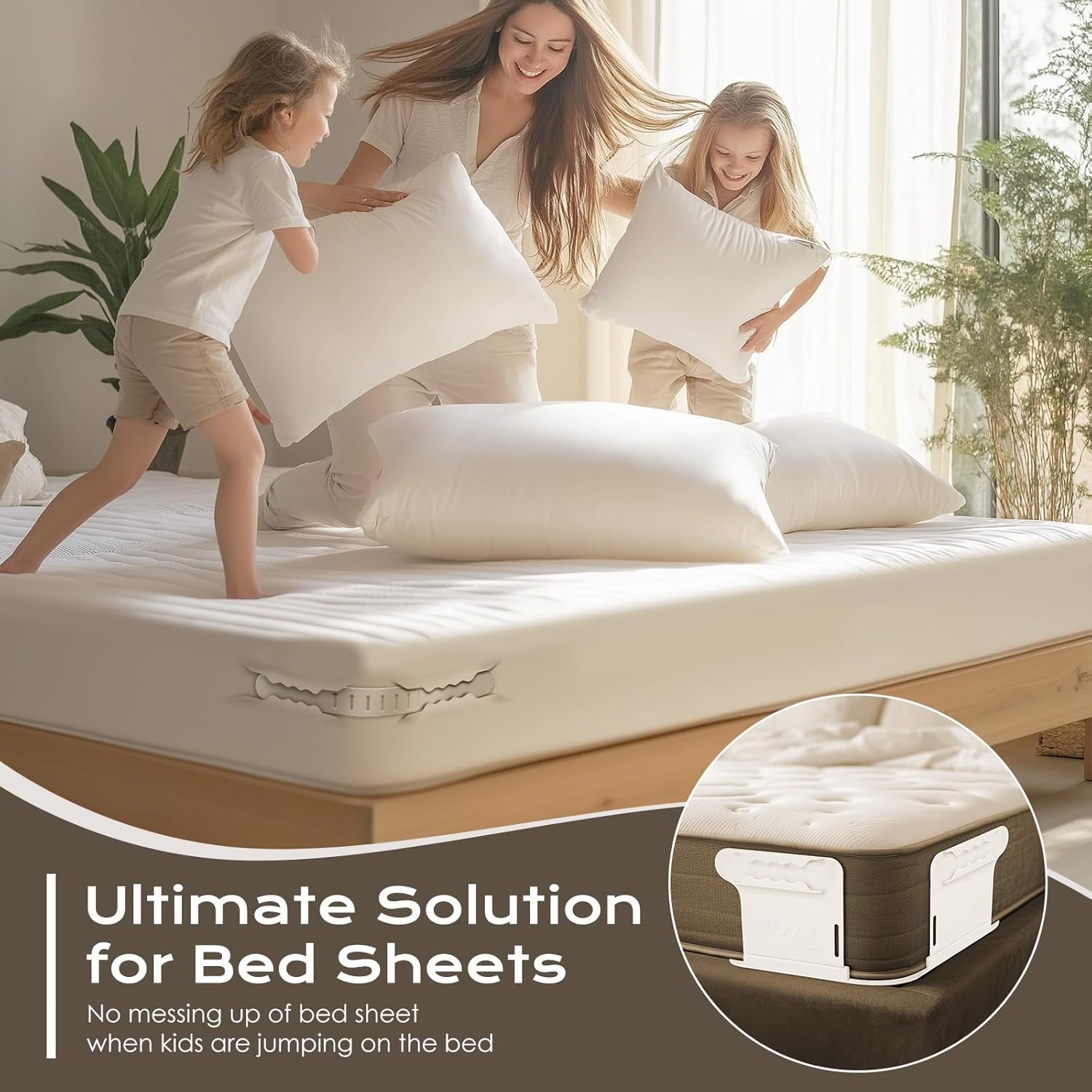 DUOCOSY Sheet Holders Keep Sheets Neat and Tidy