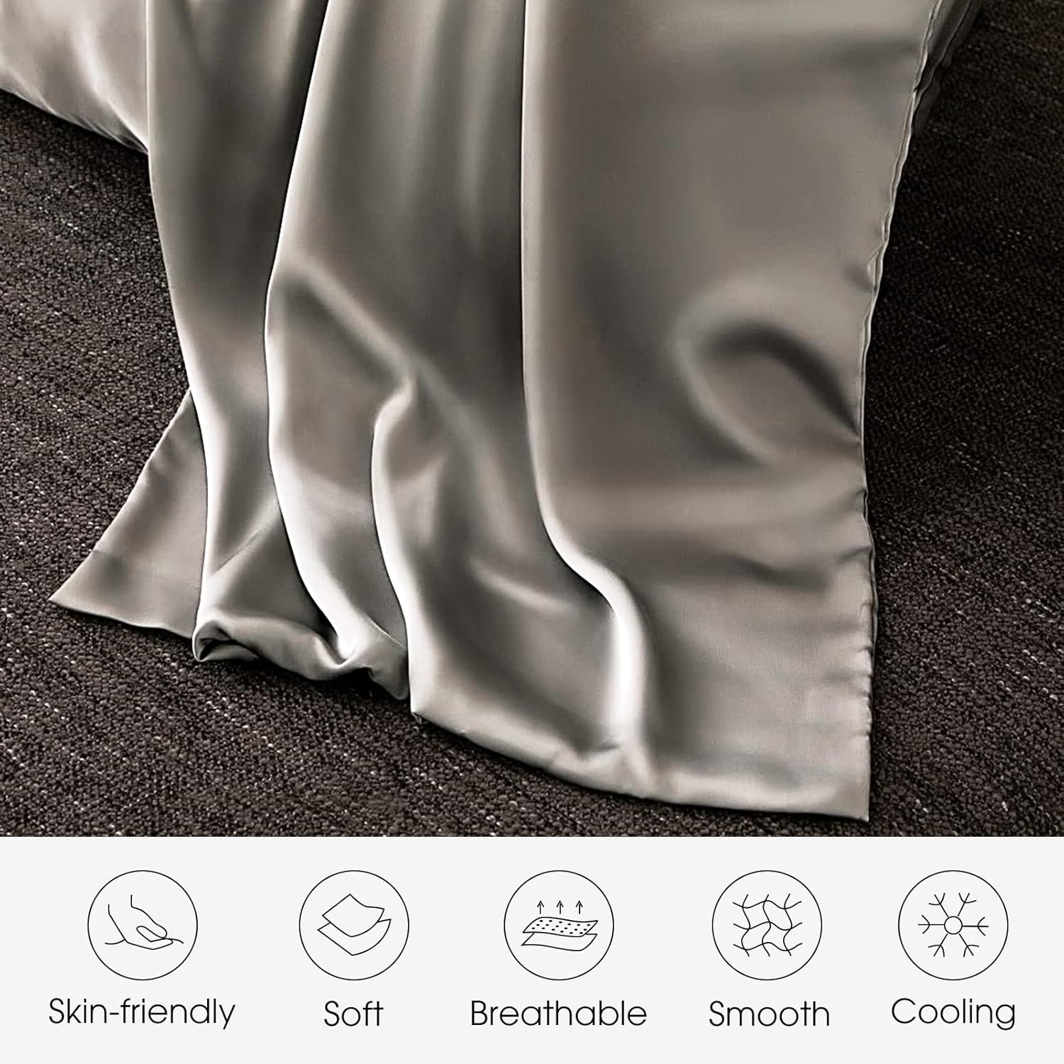 WLOSJ Mulberry Silk Pillowcase 13x18 Inches Toddler Size 2 Pack