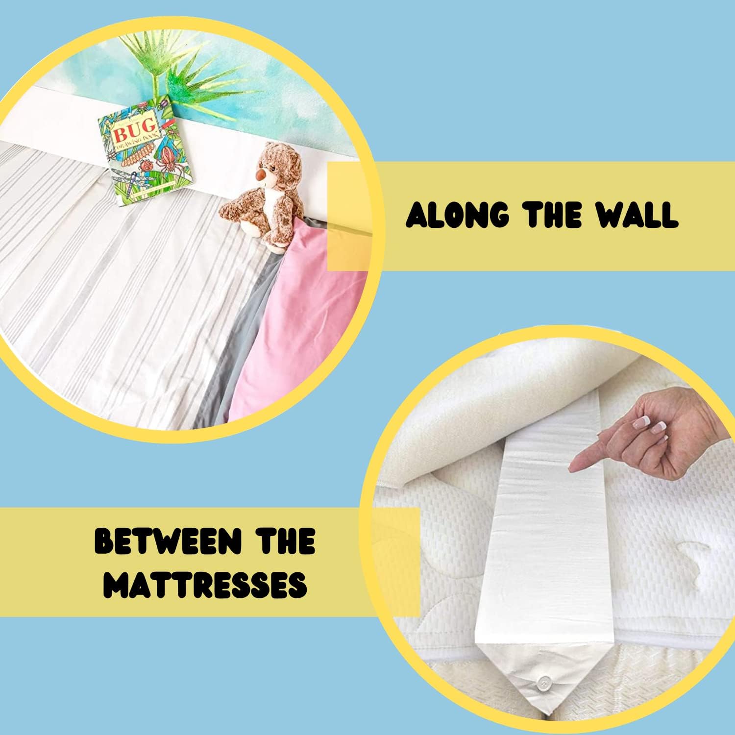 SnugStop Original Bed Wedge Gap Filler for Headboard and Mattress