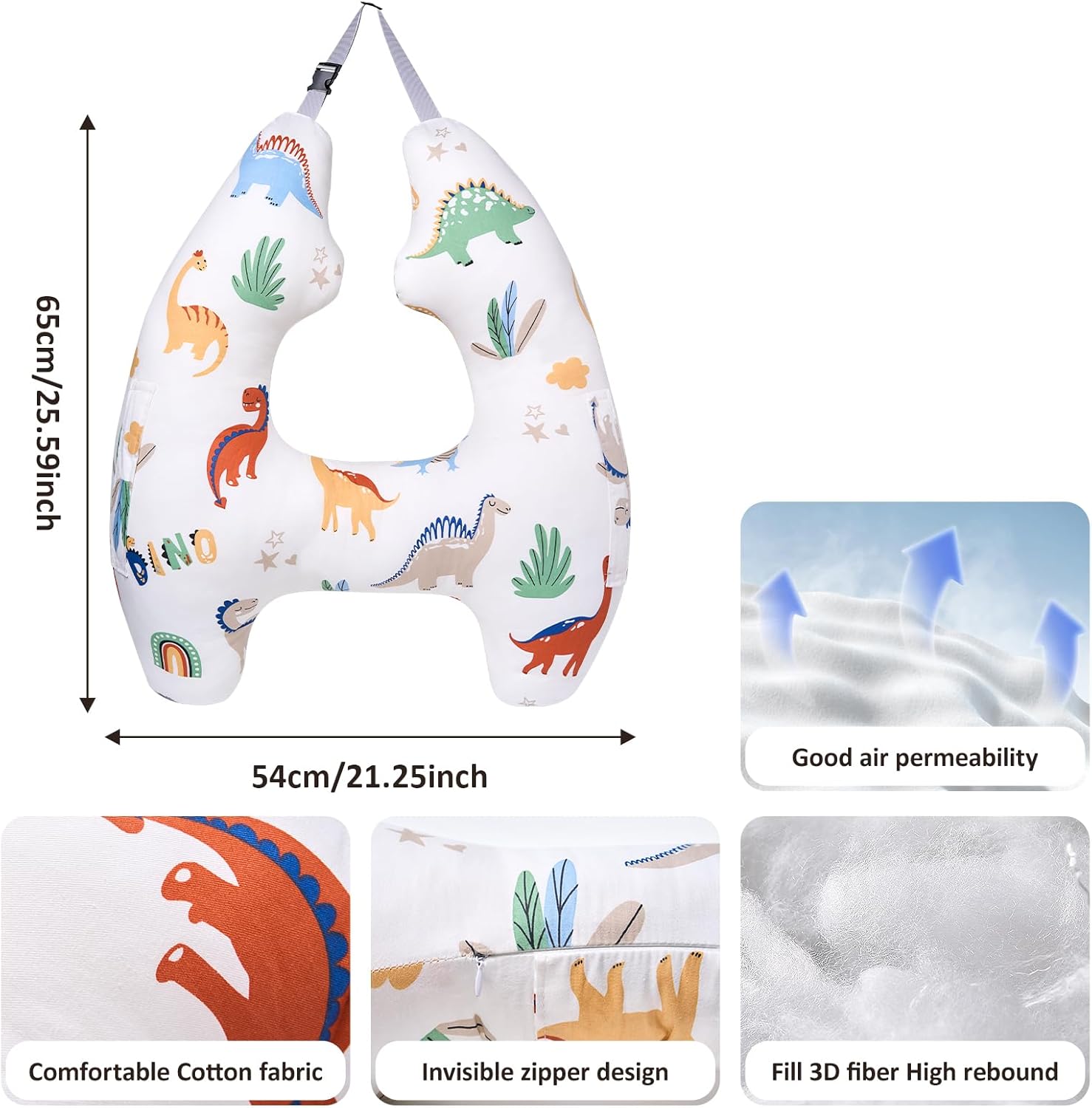 H-Shape Travel Pillow for Kids and Adults