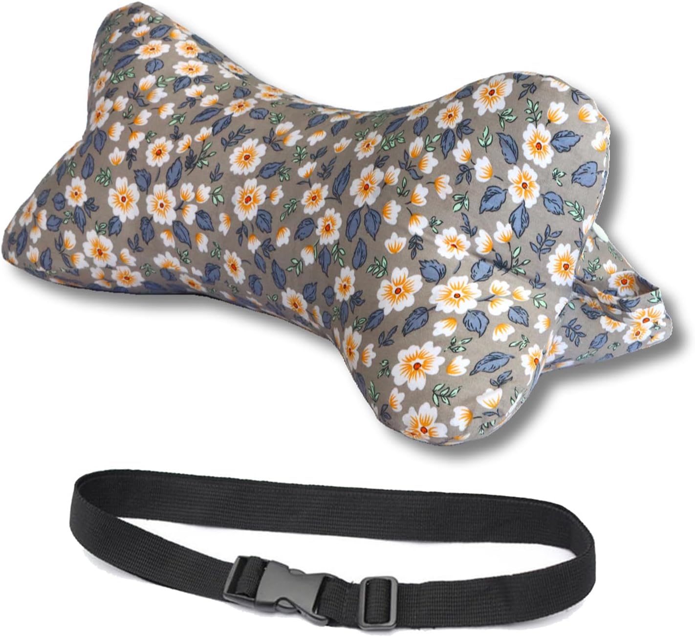 ZHIWEIKJ Dog Bone Travel Neck Pillow with Zipper Cover