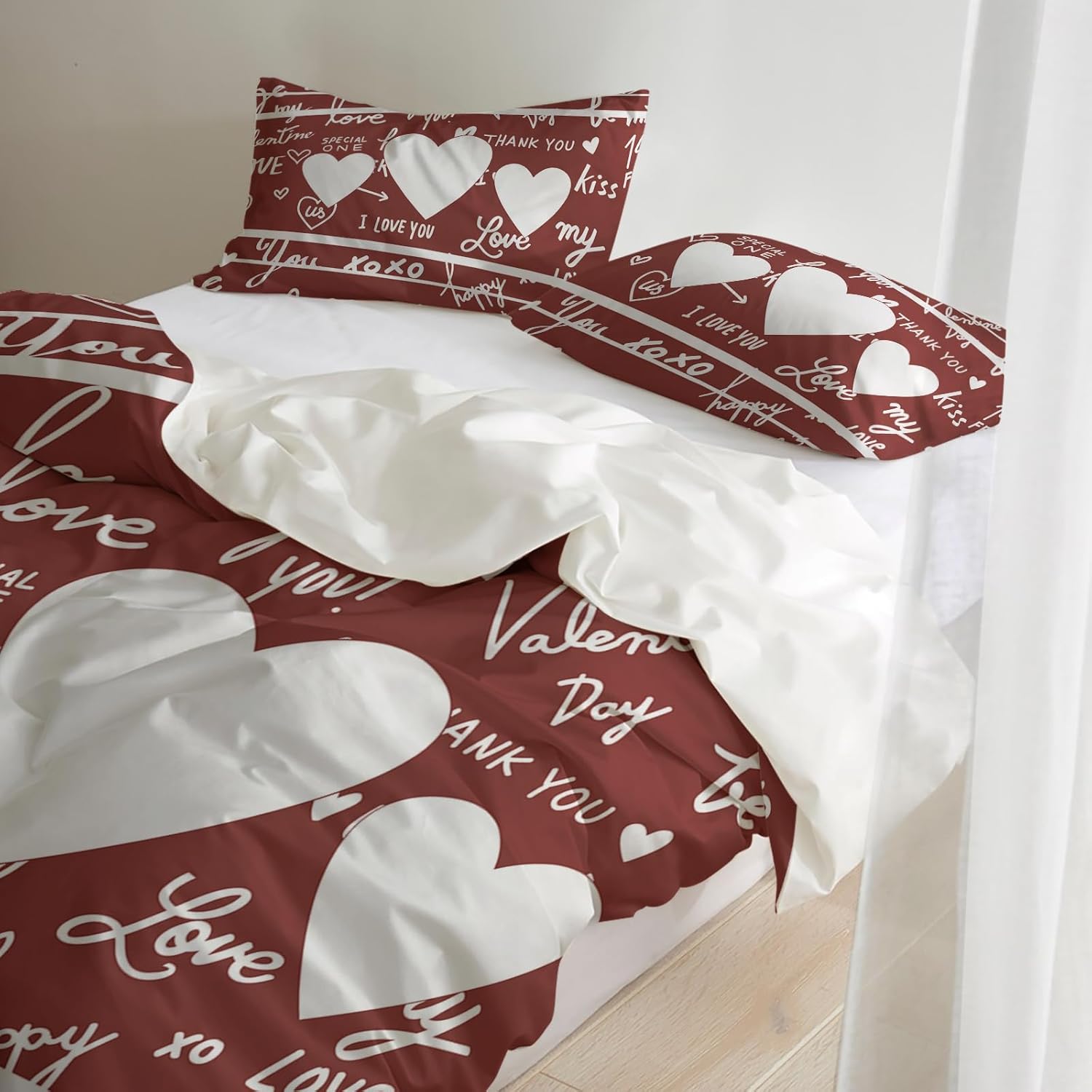 LooPoP Valentine Comforter Set California King Size