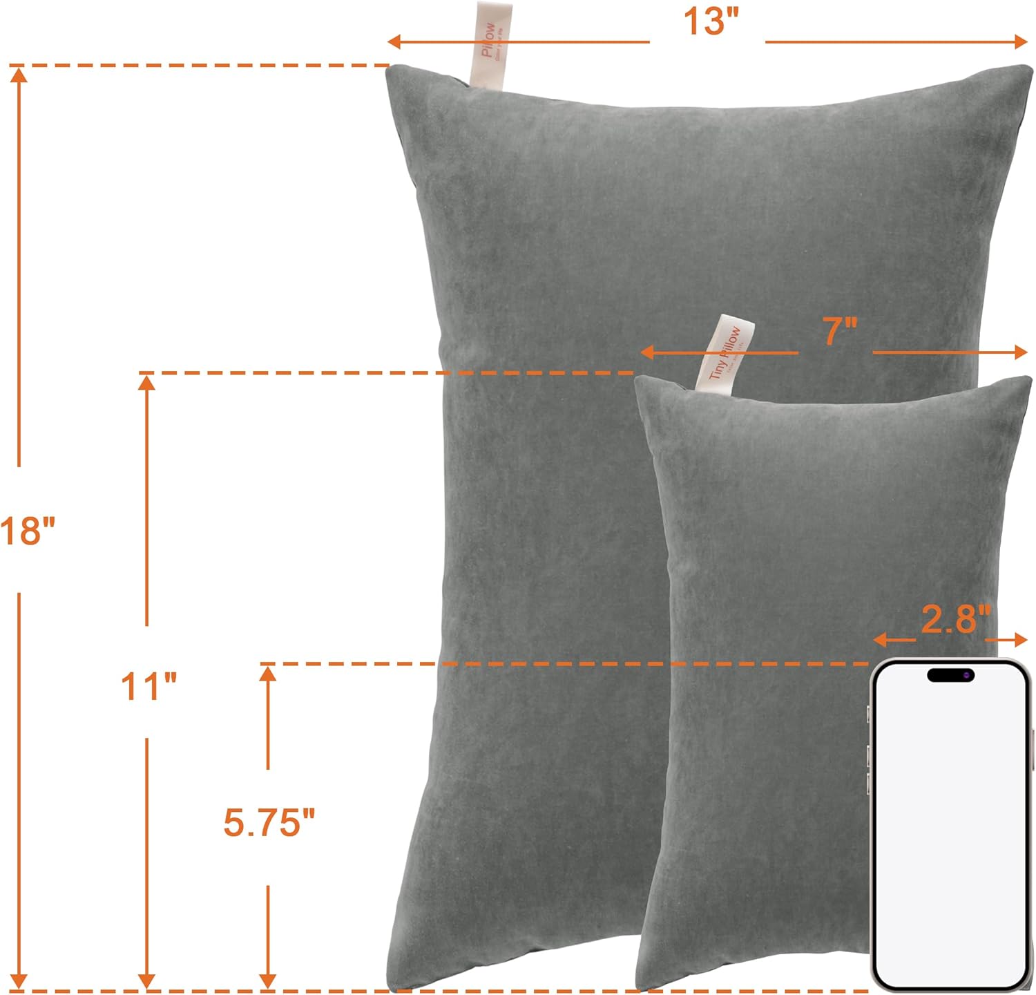 NTBAY Tiny Pillows 7x11 Inches Microfiber