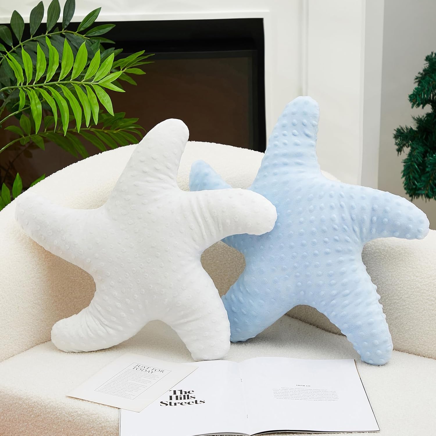 Tatuo 2 Pcs Starfish Throw Pillow Plush