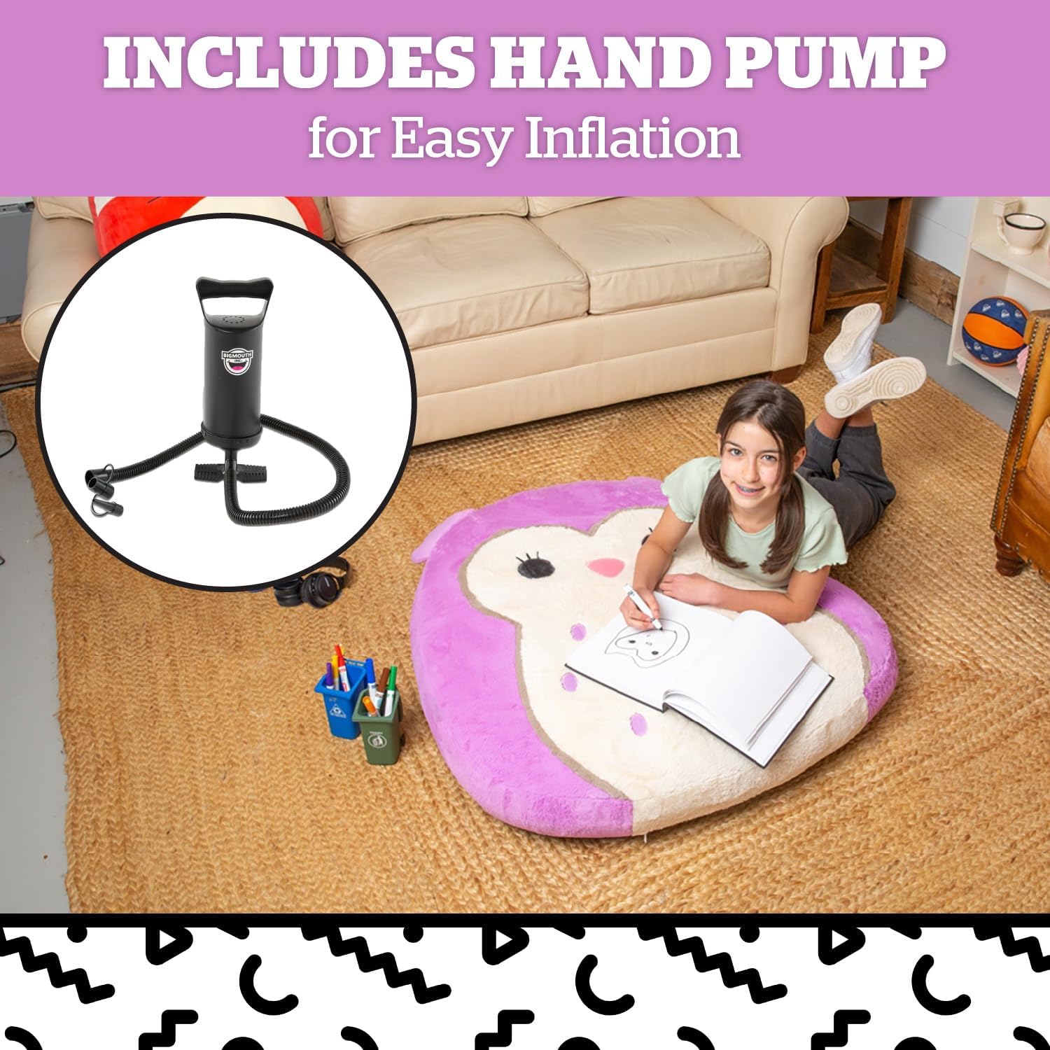 BigMouth x Squishmallows Holly Owl Inflatable Floor Pillow