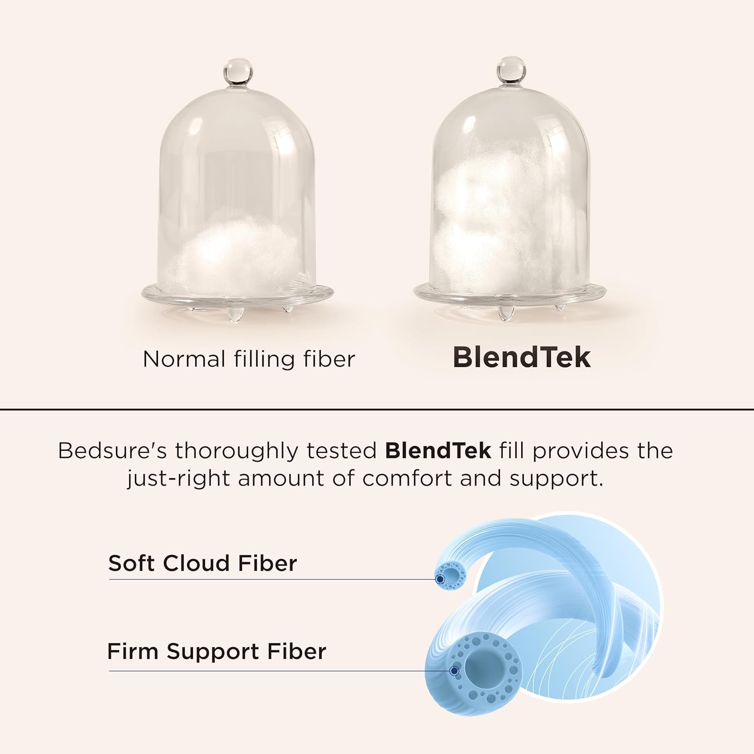 Bedsure Adjustable Layer Standard Pillow 2 Pack