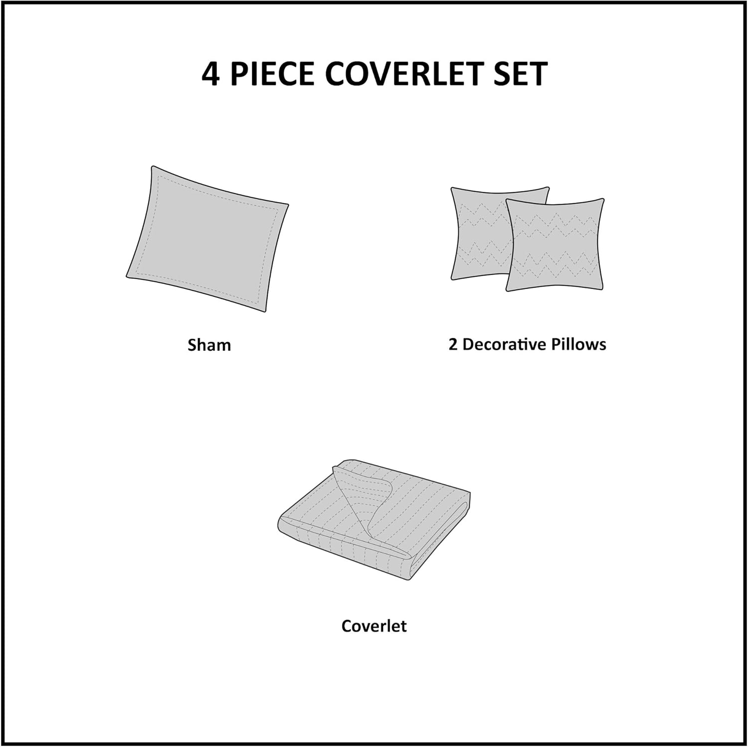 Intelligent Design Paul Reverisble Quilt Set Blue 4 Piece