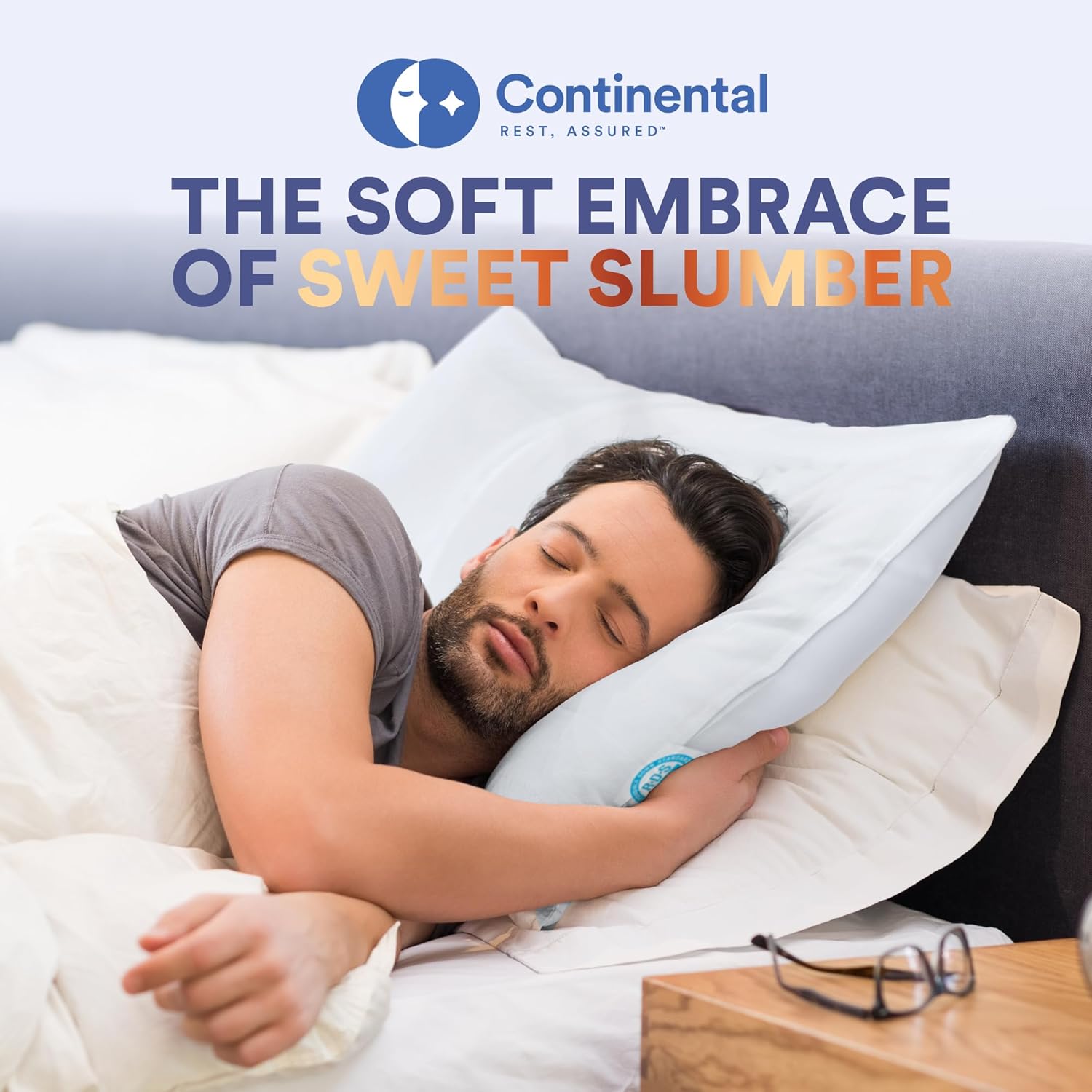 Continental Bedding 100 Siberian Goose Down Pillow 800 Fill Power 1