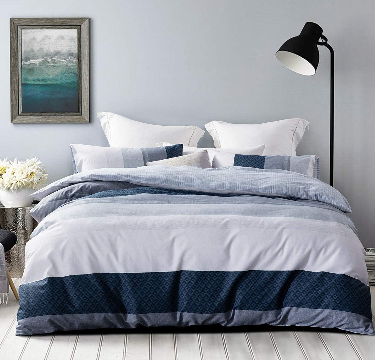 SLEEPBELLA 600 Thread Count Duvet Cover Set Twin