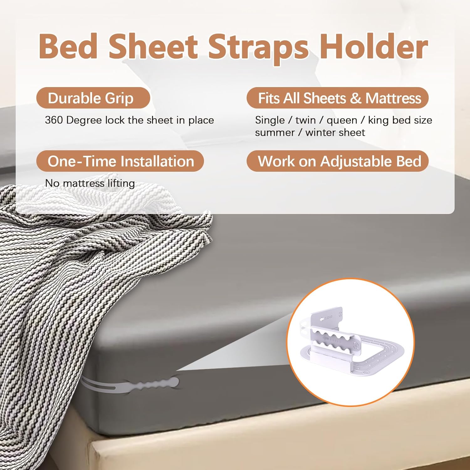ROYIZEST Adjustable Sheet Holders with Lock