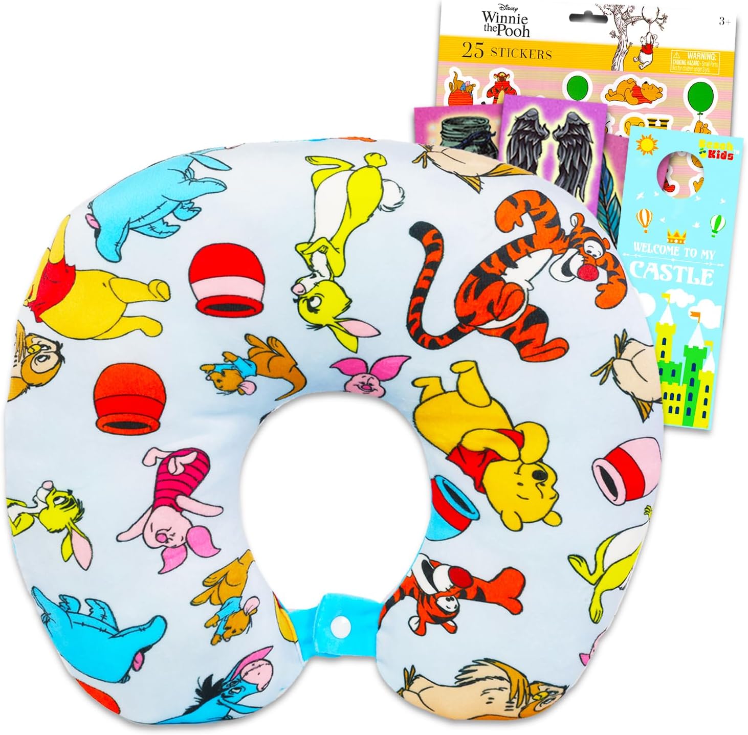 Disney Winnie The Pooh Travel Neck Pillow Set for Kids