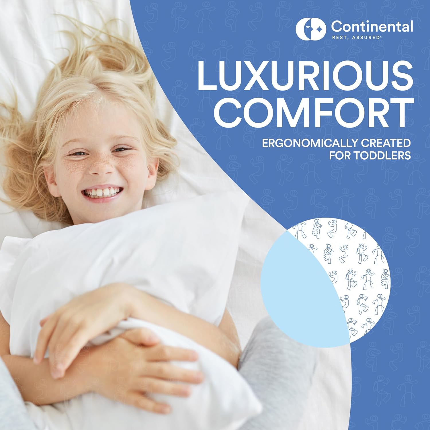 Continental Bedding Child-Micro 13x18 Firm Pillow White