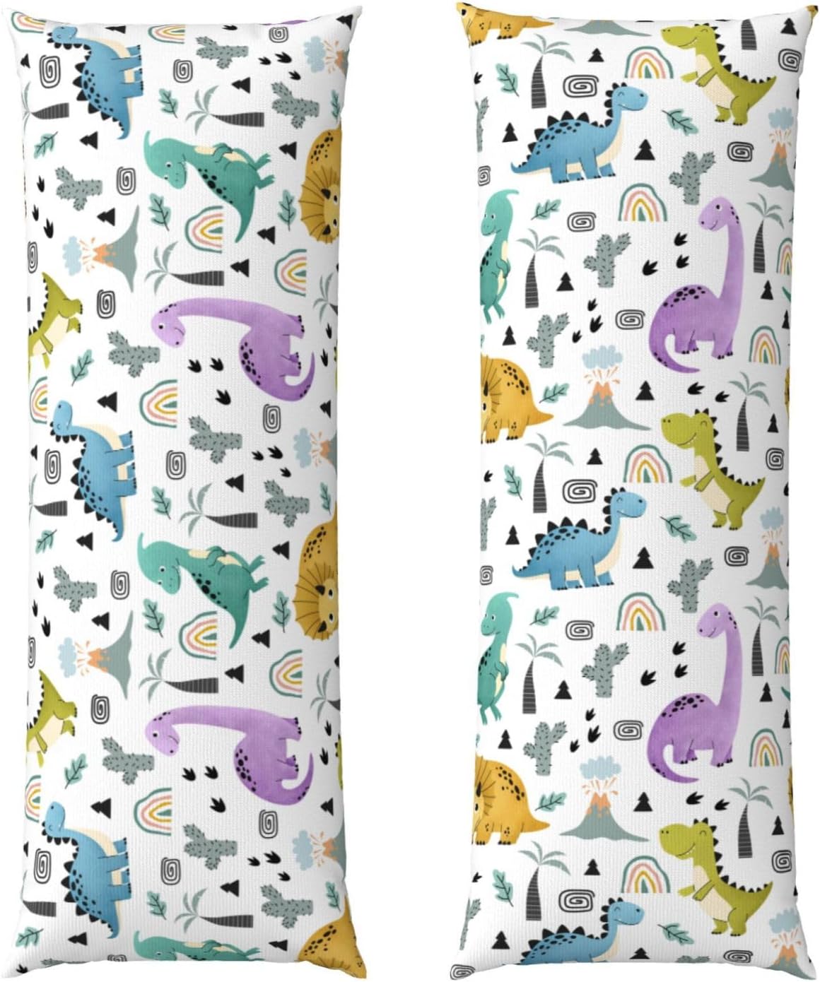 Cute Dino Body Pillow Case 20x54