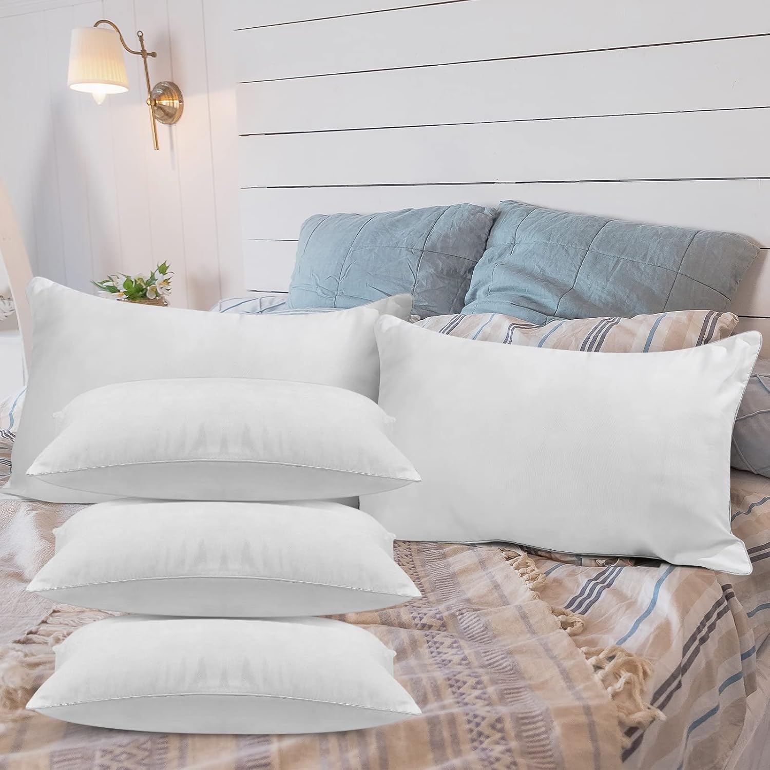 Macarrie 20 Pcs Queen Size Pillow Inserts