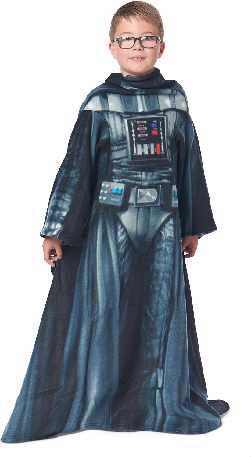 Northwest Comfy Throw Blanket with Sleeves Being Darth Vader