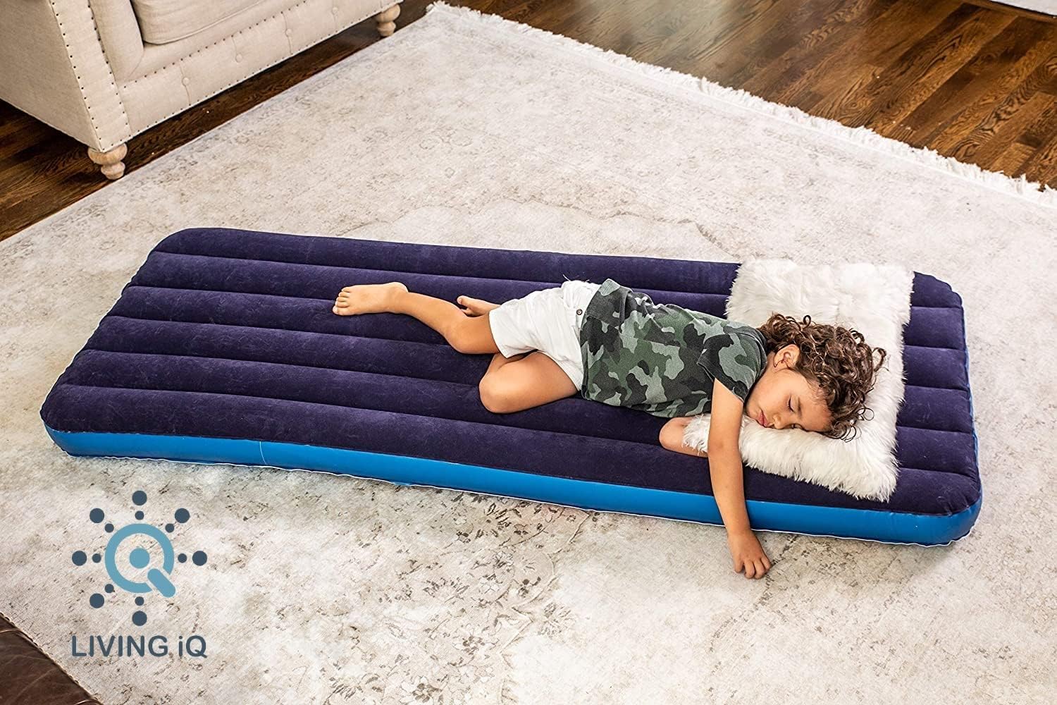 Living iQ Inflatable Jr Twin Kids Sleeping Mattress