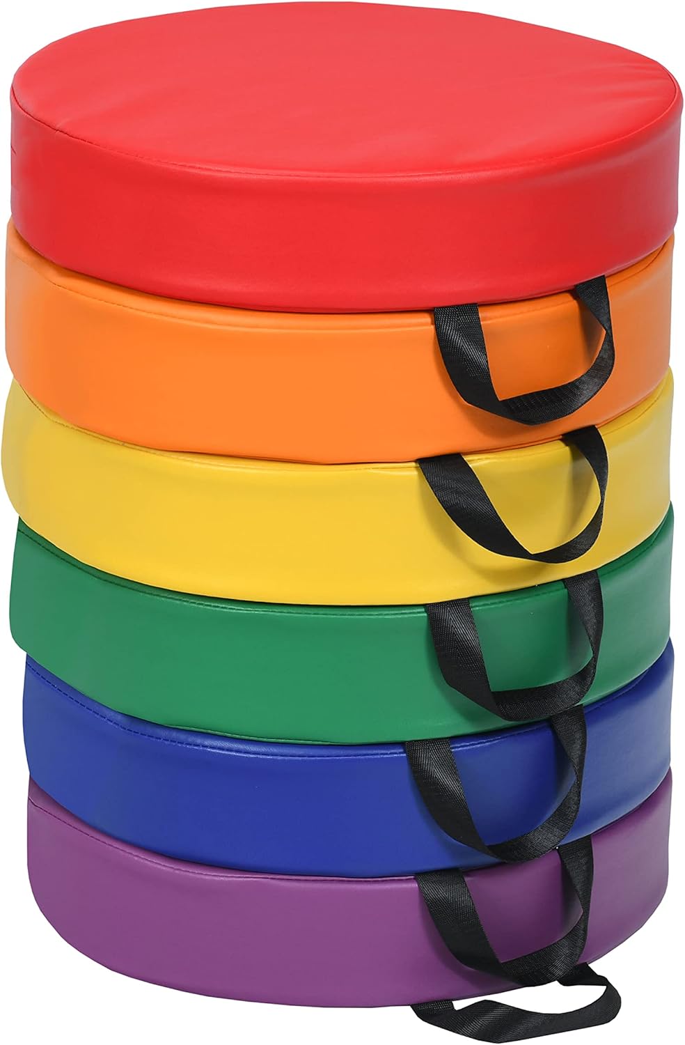 Giantex 6 Pcs 15 Round Floor Cushions with Handles