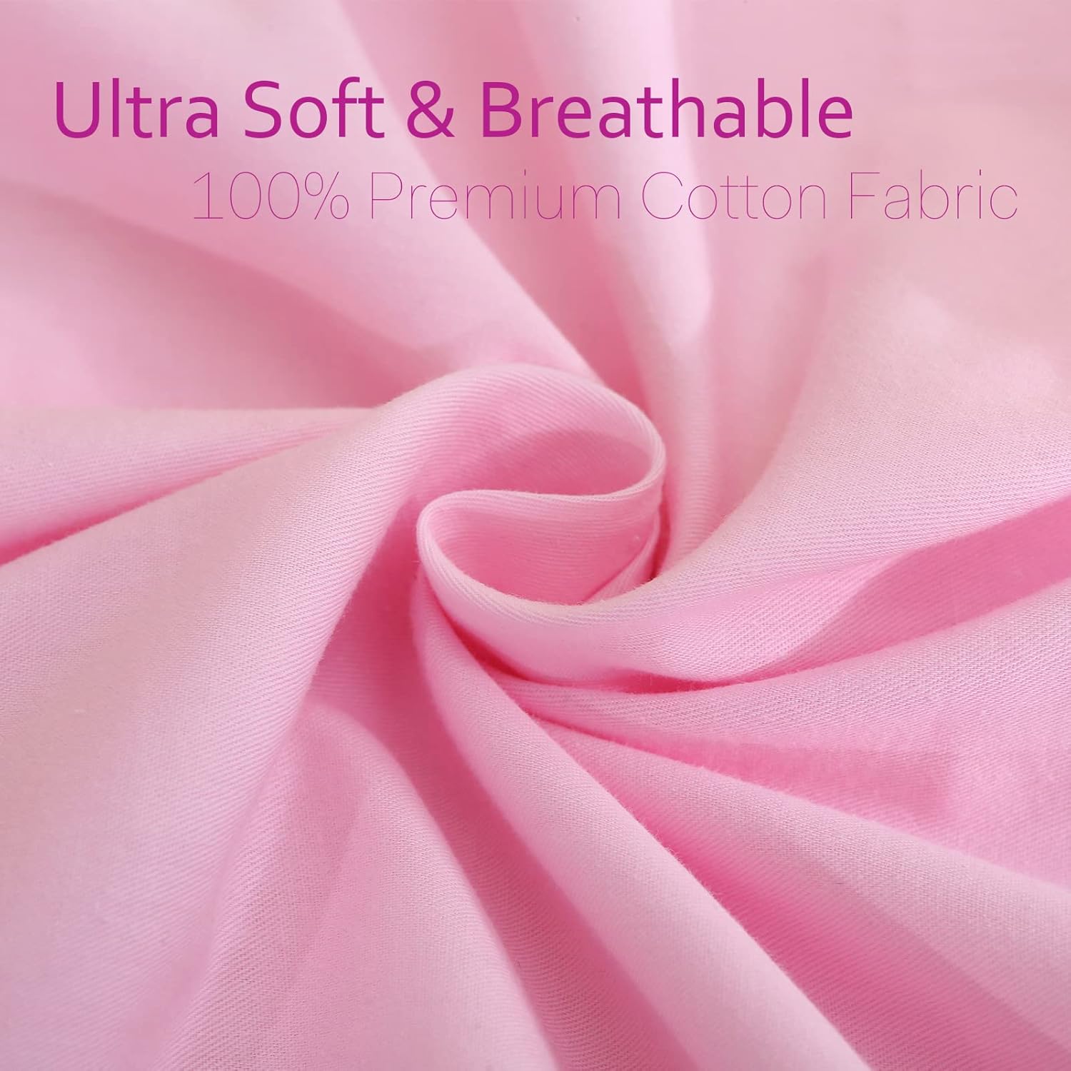 2 Pack Pink Ruffle Euro Pillowcases 26x26 Inches 100 Cotton