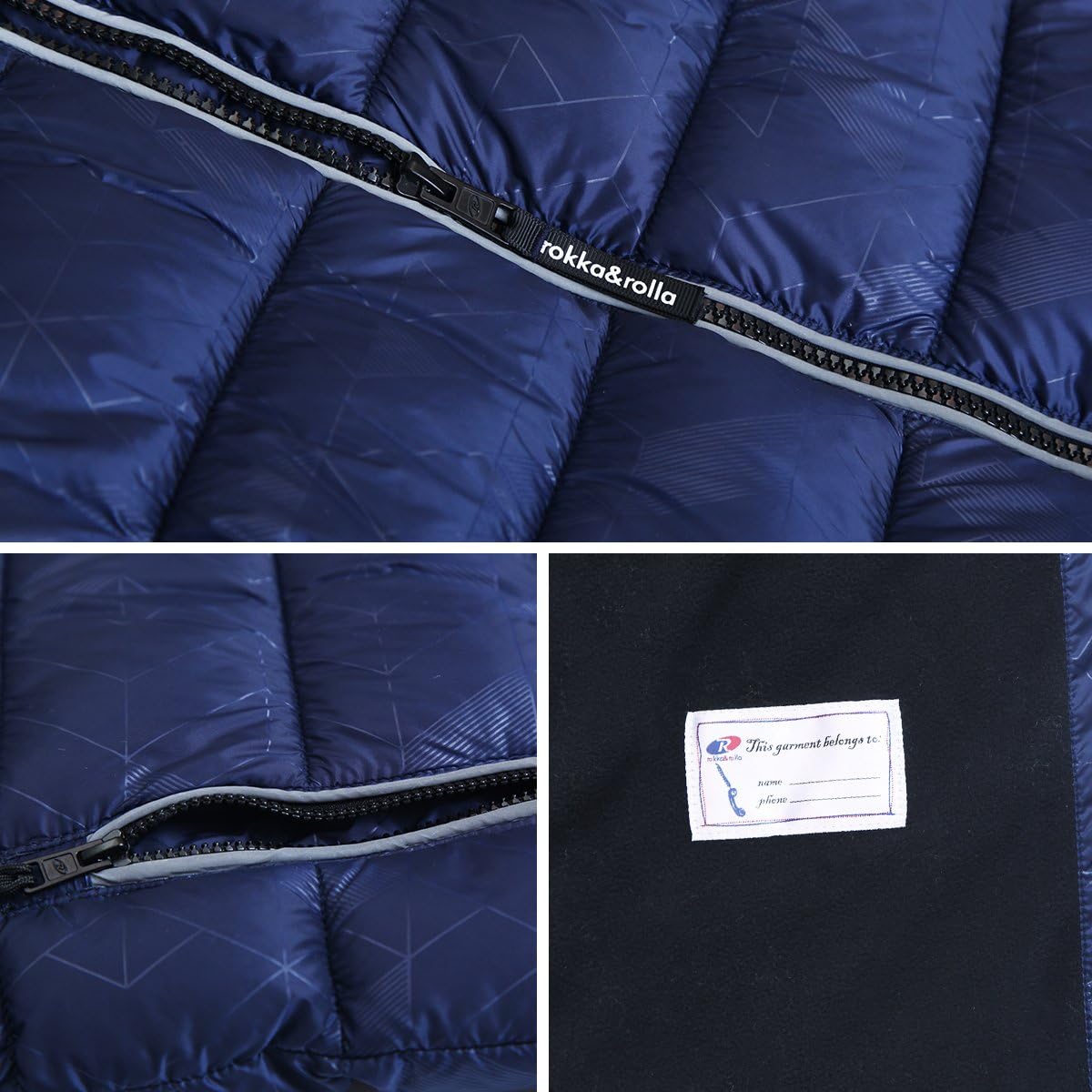 RokkaRolla Boys Heavyweight Puffer Jacket with Fleece Lining