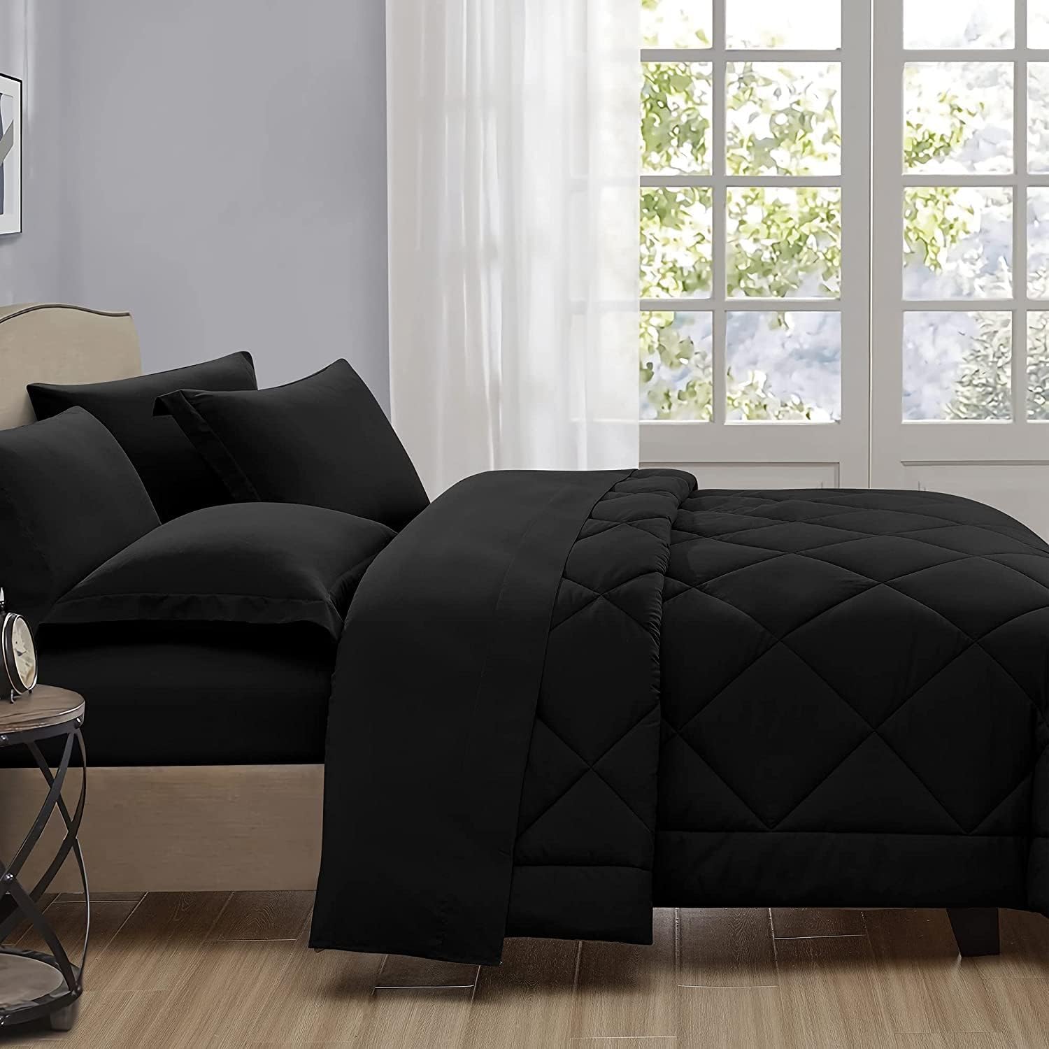Texonic 100 Egyptian Cotton Diamond Pattern Comforter Set