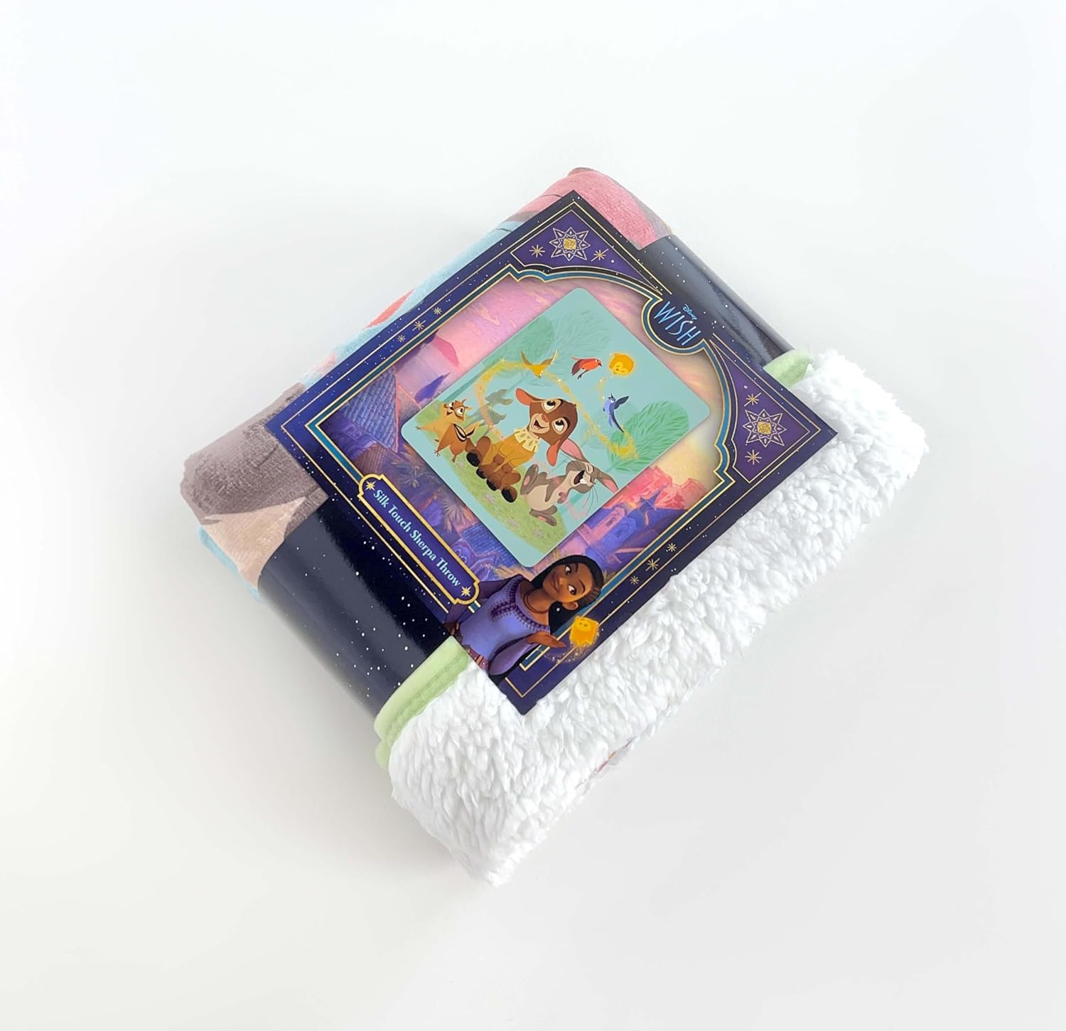 Northwest Disney Wish Silk Touch Sherpa Throw Blanket - 40 x 50 Inches