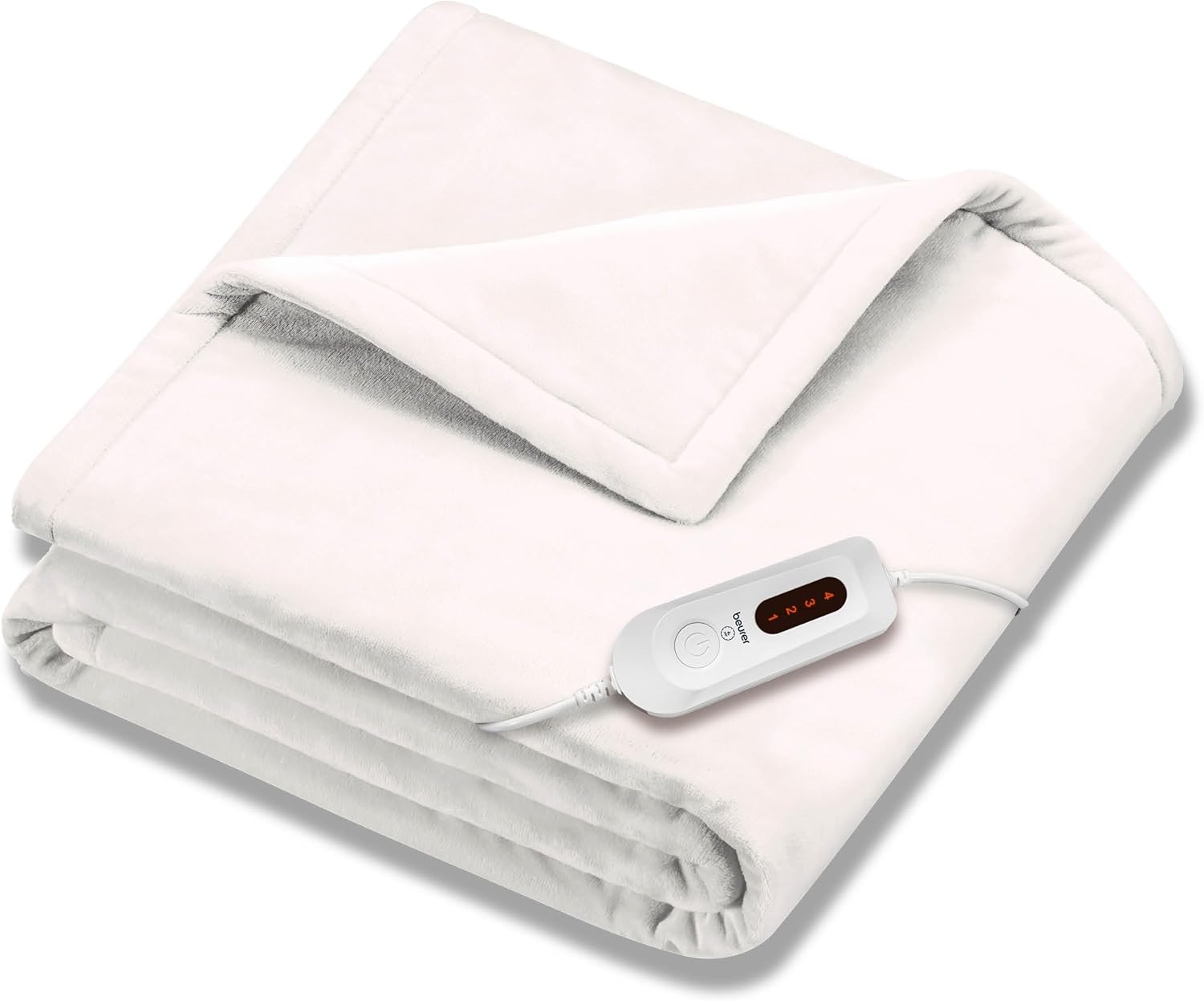 Beurer HD61 Heated Throw Blanket - 4 Heat Settings 4hr Auto Shut Off