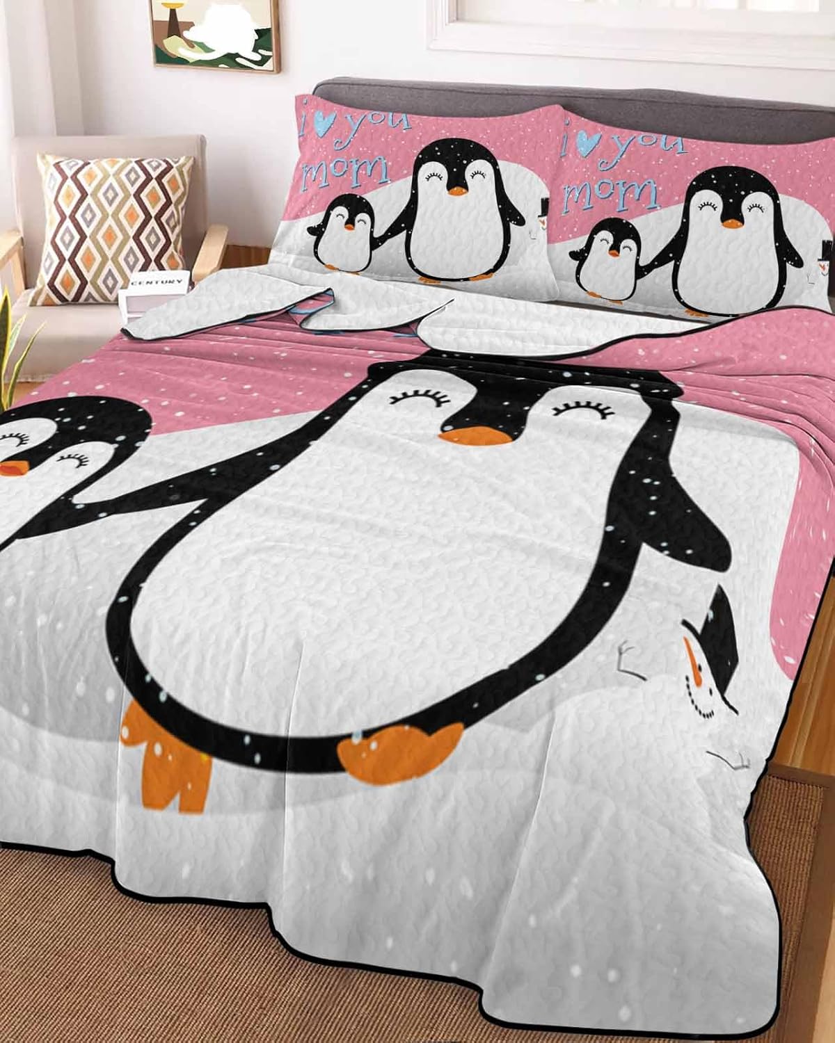 TocaHome Summer Quilt Set Twin XL 68x98 Inch