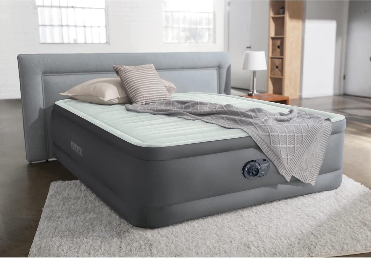 Intex PremAire I Fiber-Tech Elevated Air Mattress Twin