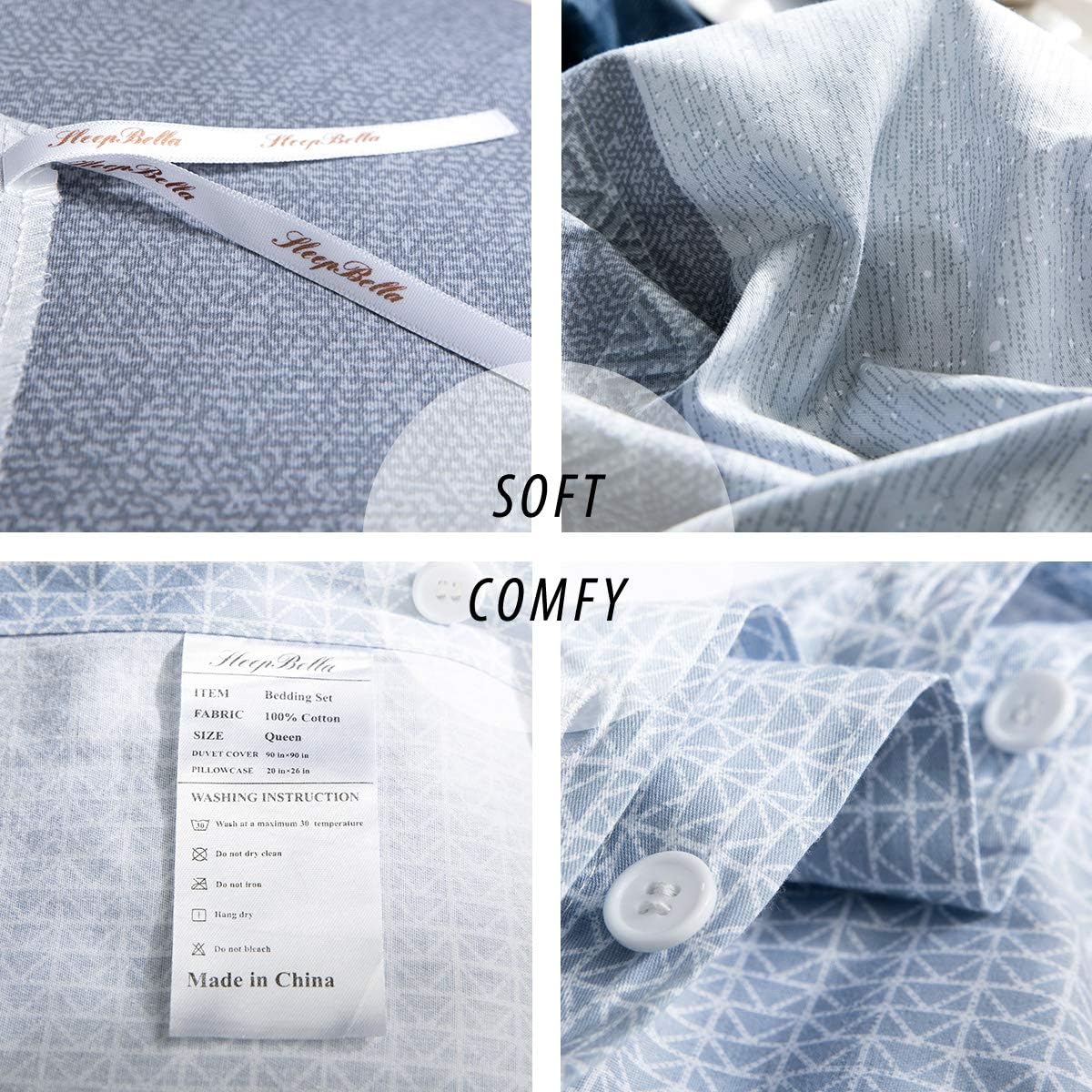 SLEEPBELLA 600 Thread Count Duvet Cover Set Twin