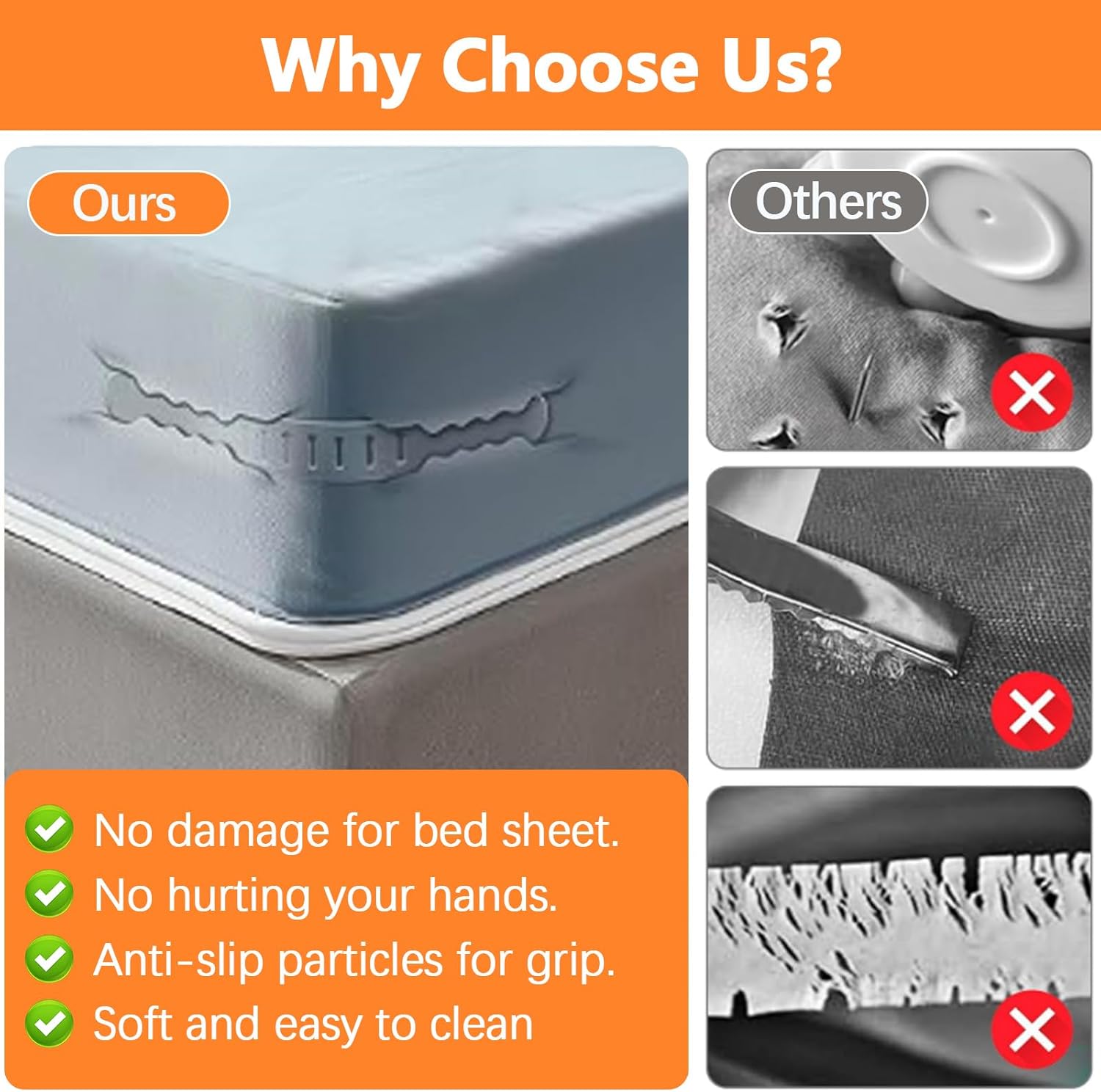 ROYIZEST Bed Sheet Holders with Lock