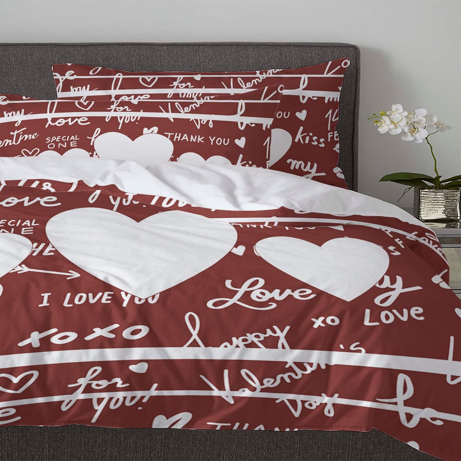 LooPoP Valentine Comforter Set California King Size