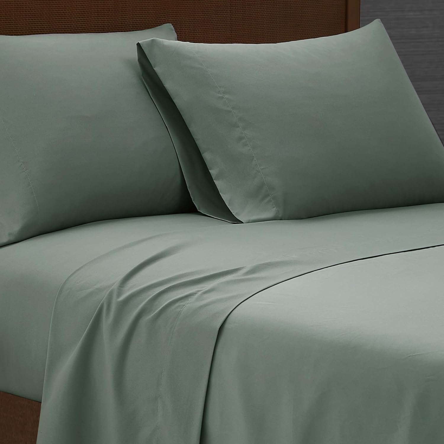 London Fog Green Microfiber Sheet Set 3-Piece Twin XL 1