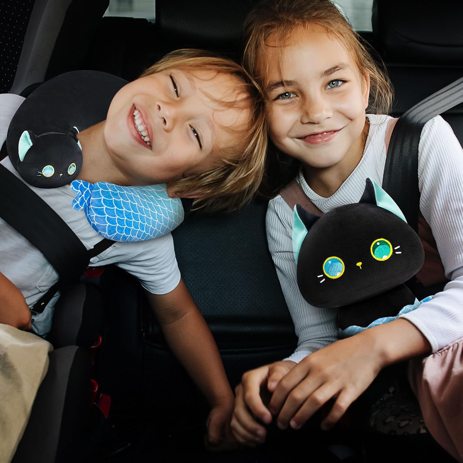 Mewaii Kids Travel Pillow - Mermaid Cat 2-in-1 Neck Pillow