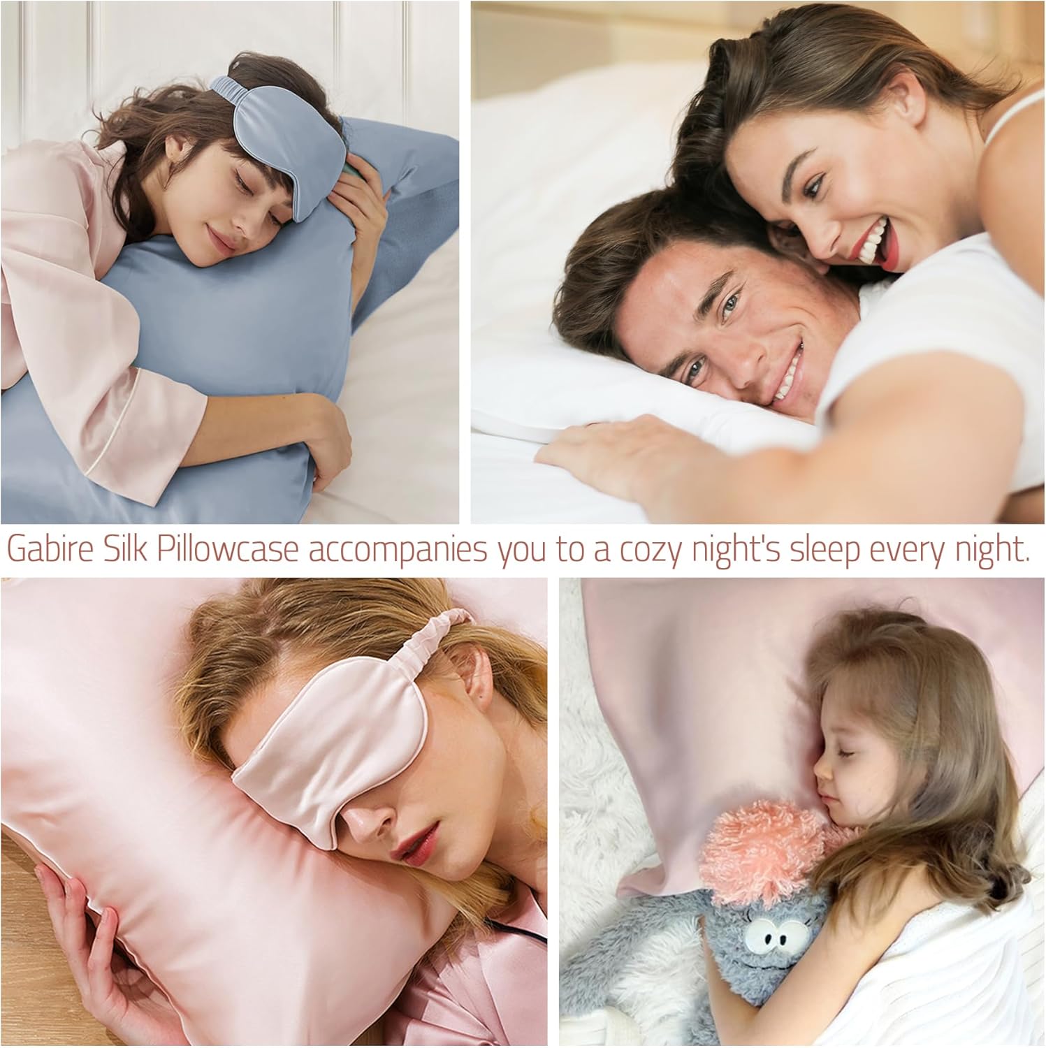 Gabire Mulberry Silk Pillowcase Set of 2