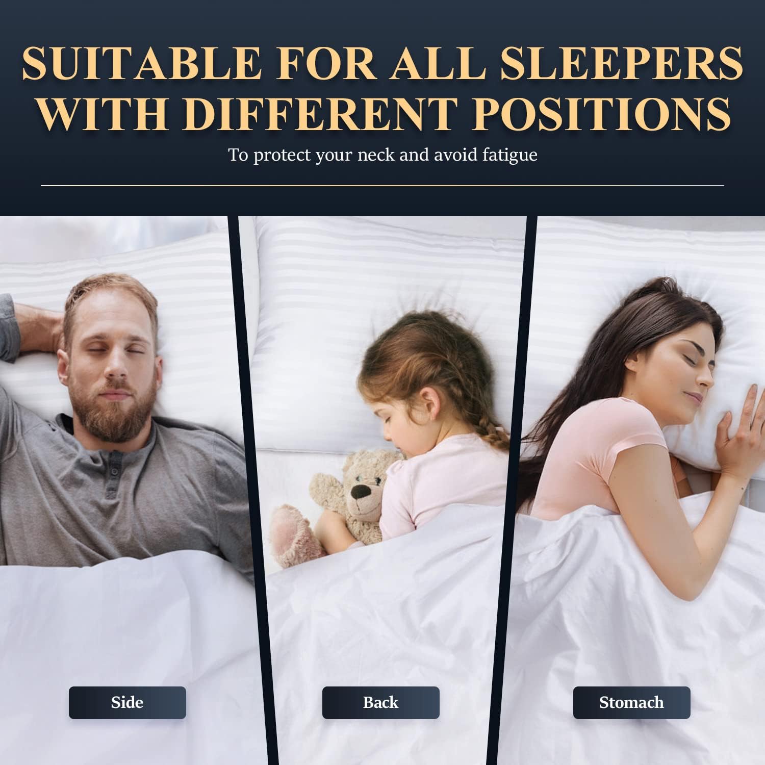 COZSINOOR CD-GP003 Bed Pillows Queen Size Pack of 2