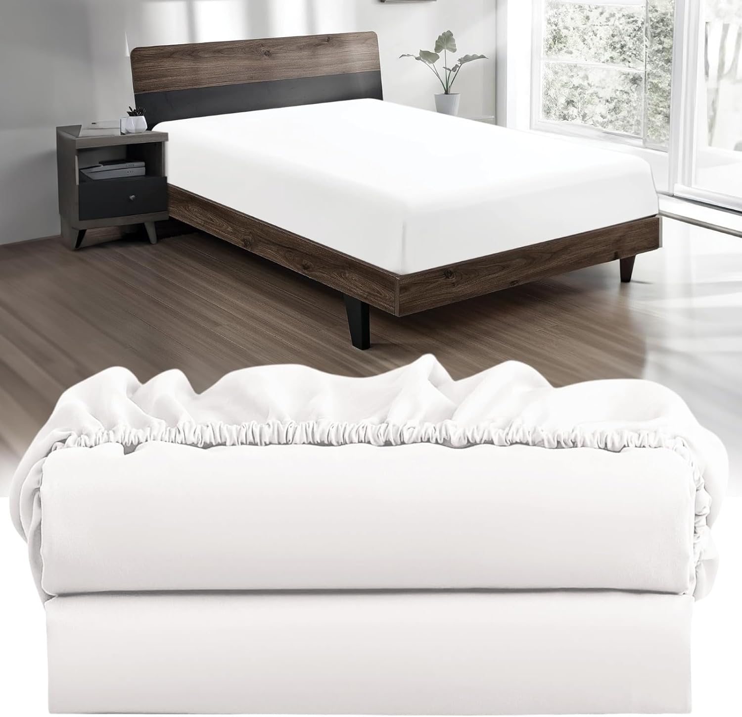 100 Cotton Fitted Sheets 2-Pack Twin XL 39 x 80 Deep Pockets
