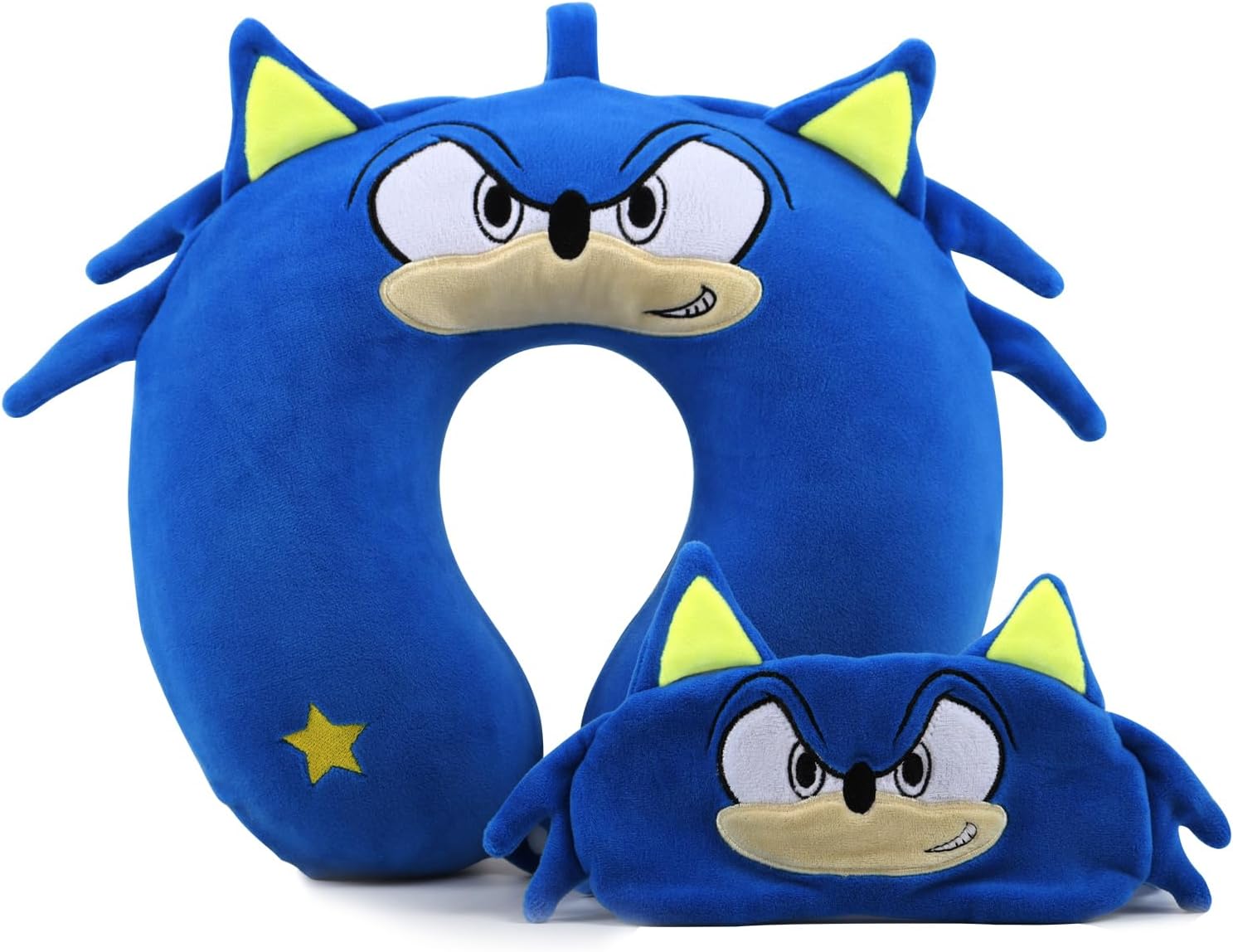 Superhero Travel Pillow with Eye Mask and Memory Foam