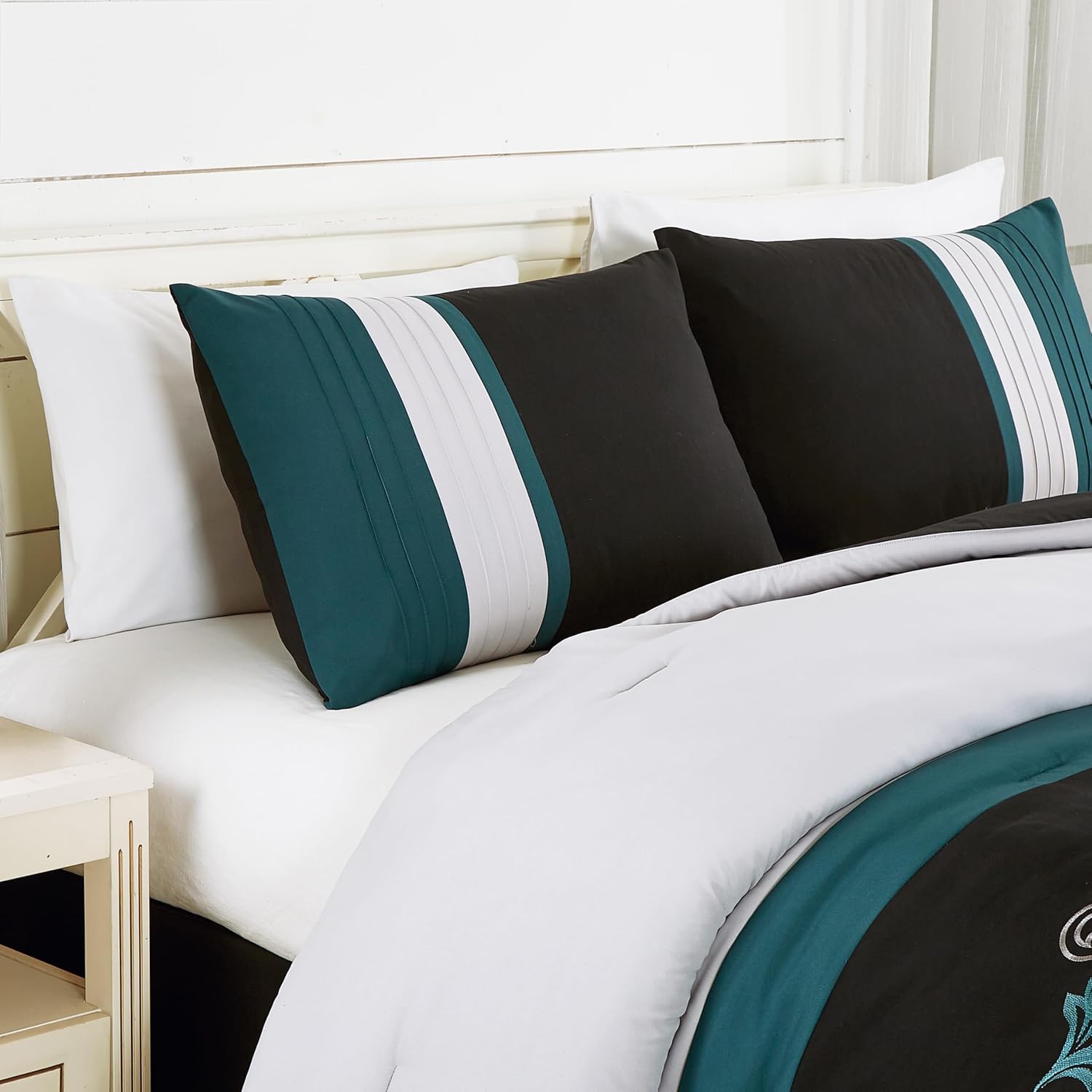 Chezmoi Collection Napa 7-Piece Comforter Set