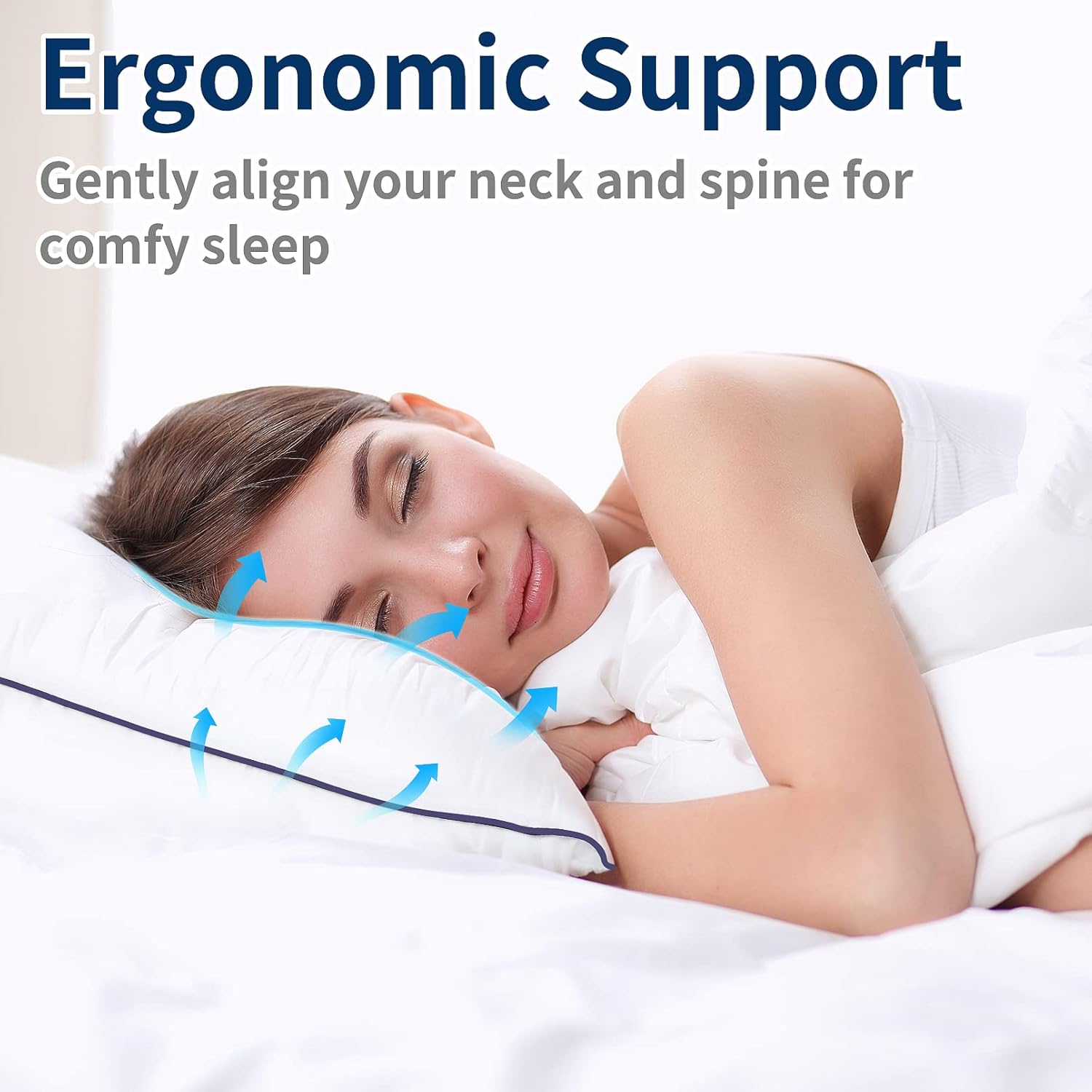 Opposy Bed Pillows Set of 2 - Cooling Luxury Hotel Quality