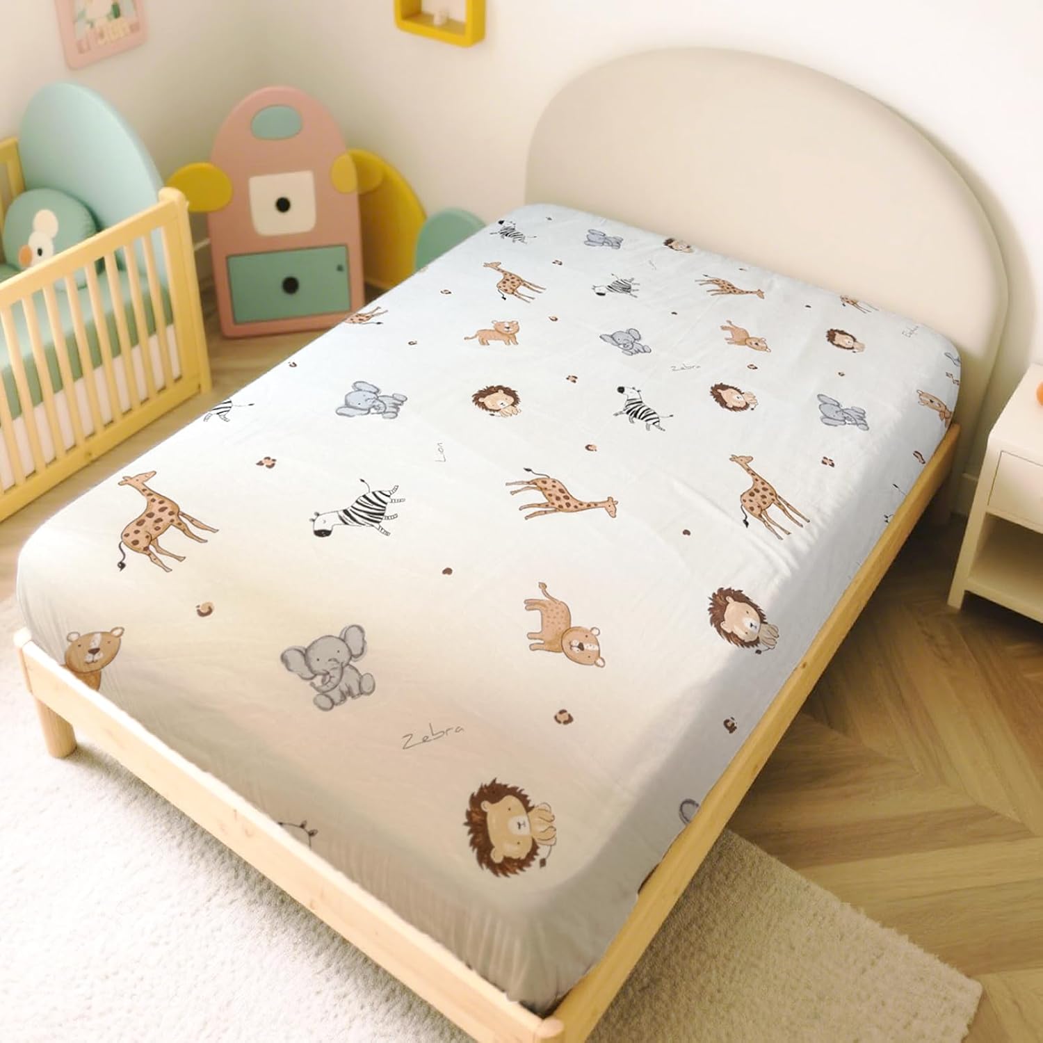 MorroMorn Fitted Sheet Full Size - Cute Animal Microfiber