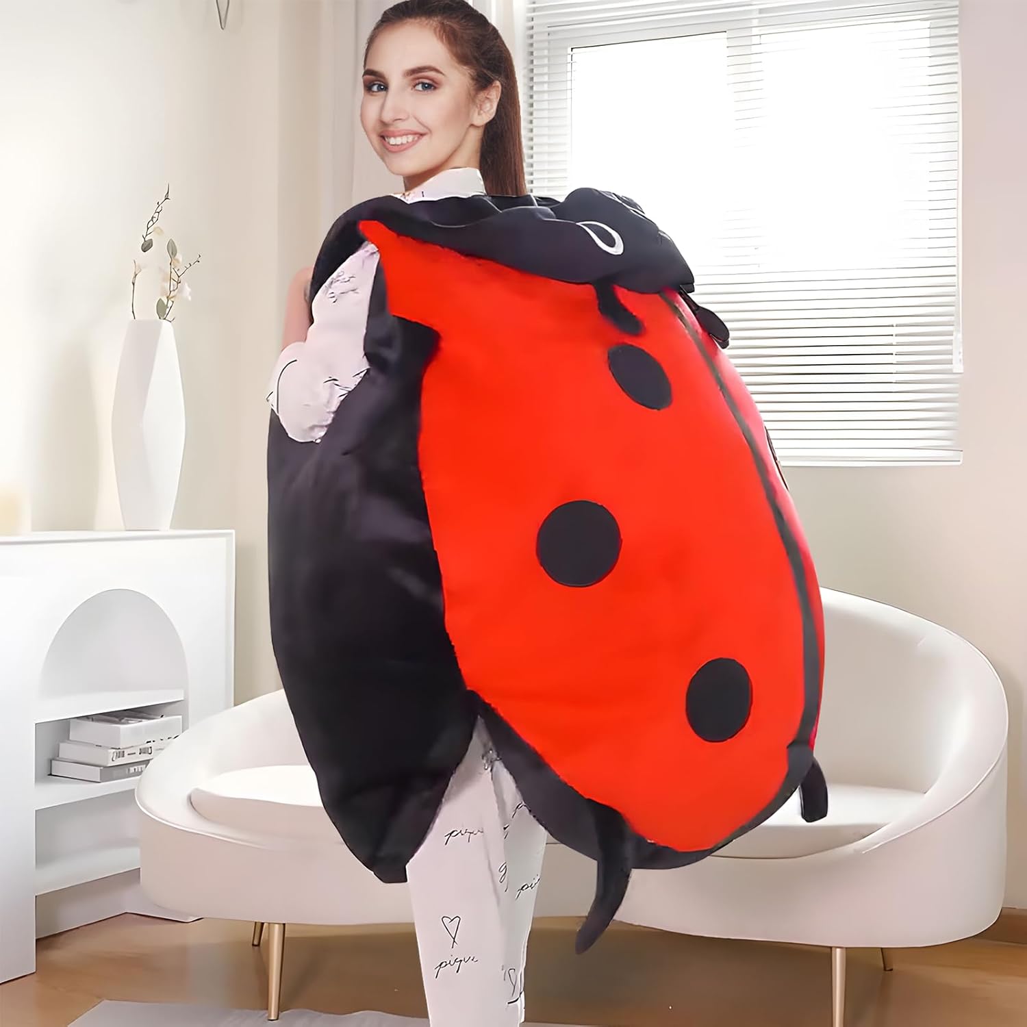 Wearable Luvvybug Plush Pillow for Adults Kids