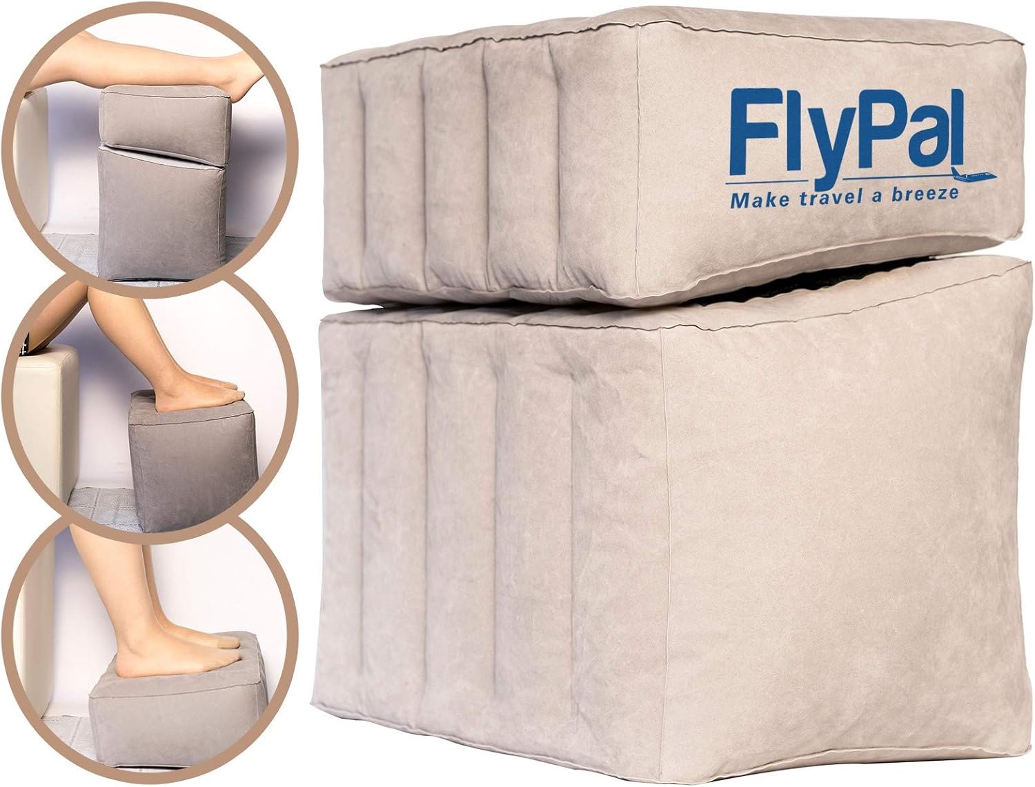 Flypal Inflatable Foot Rest for Travel and Home 1