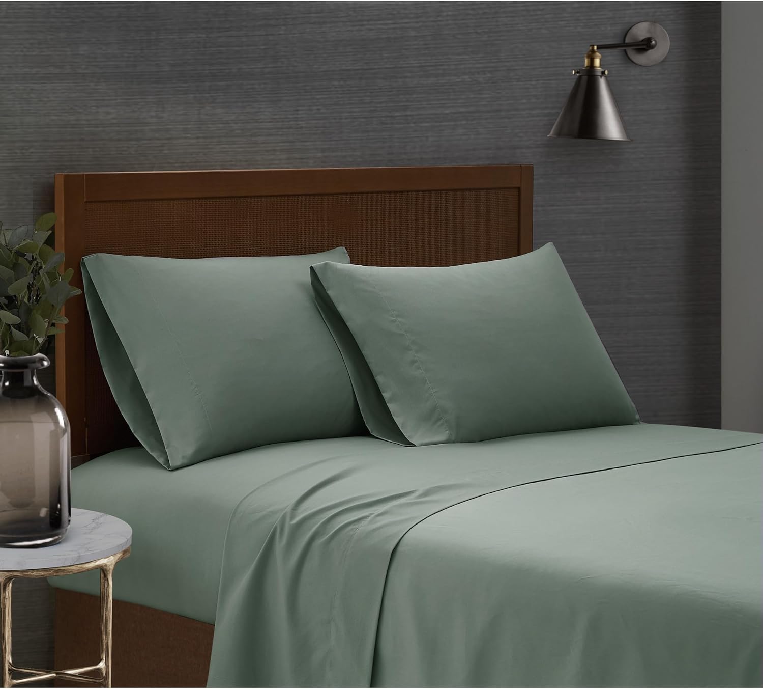 London Fog Green Microfiber Sheet Set 3-Piece Twin XL 1