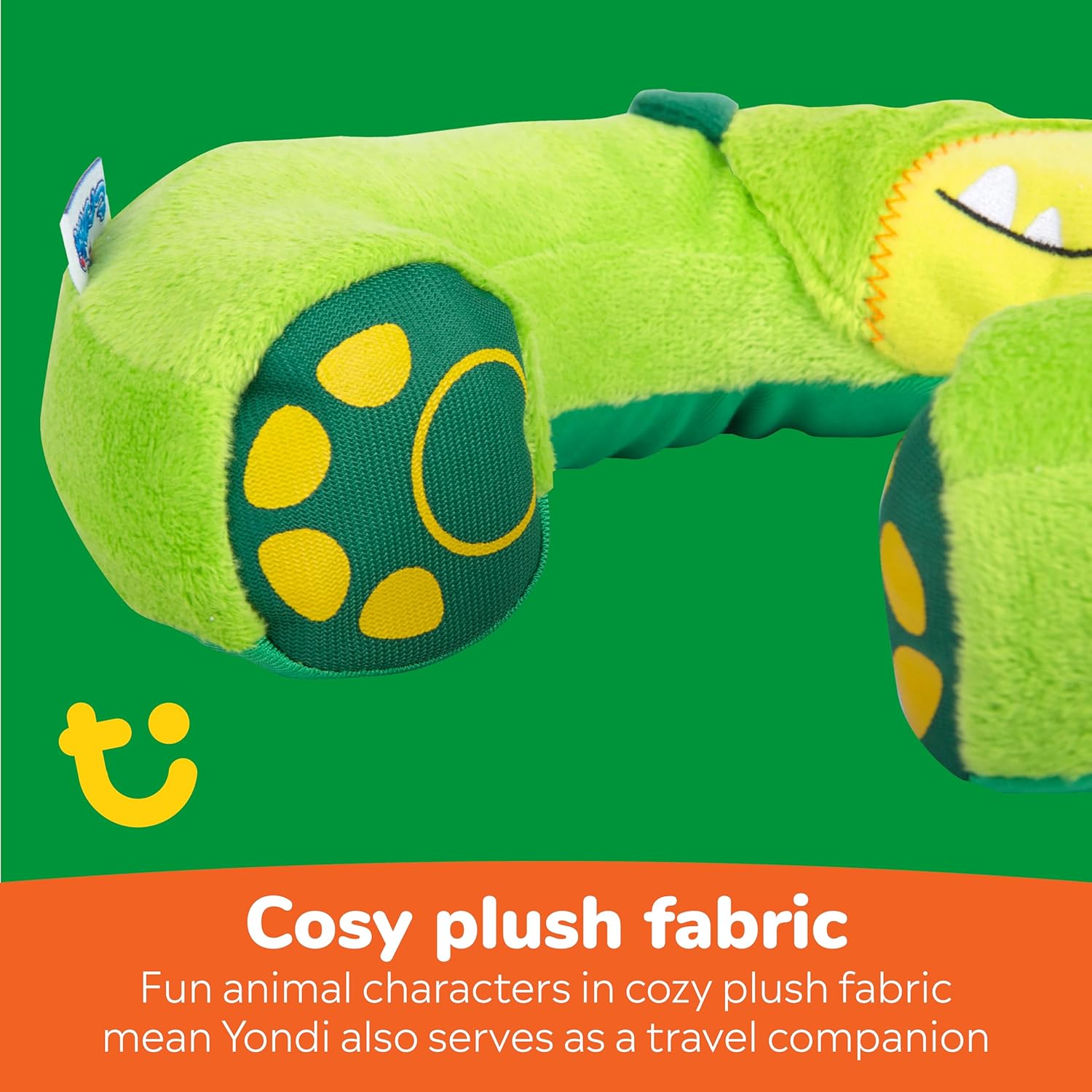 Trunki Kids Travel Neck Pillow with Dinosaur Design