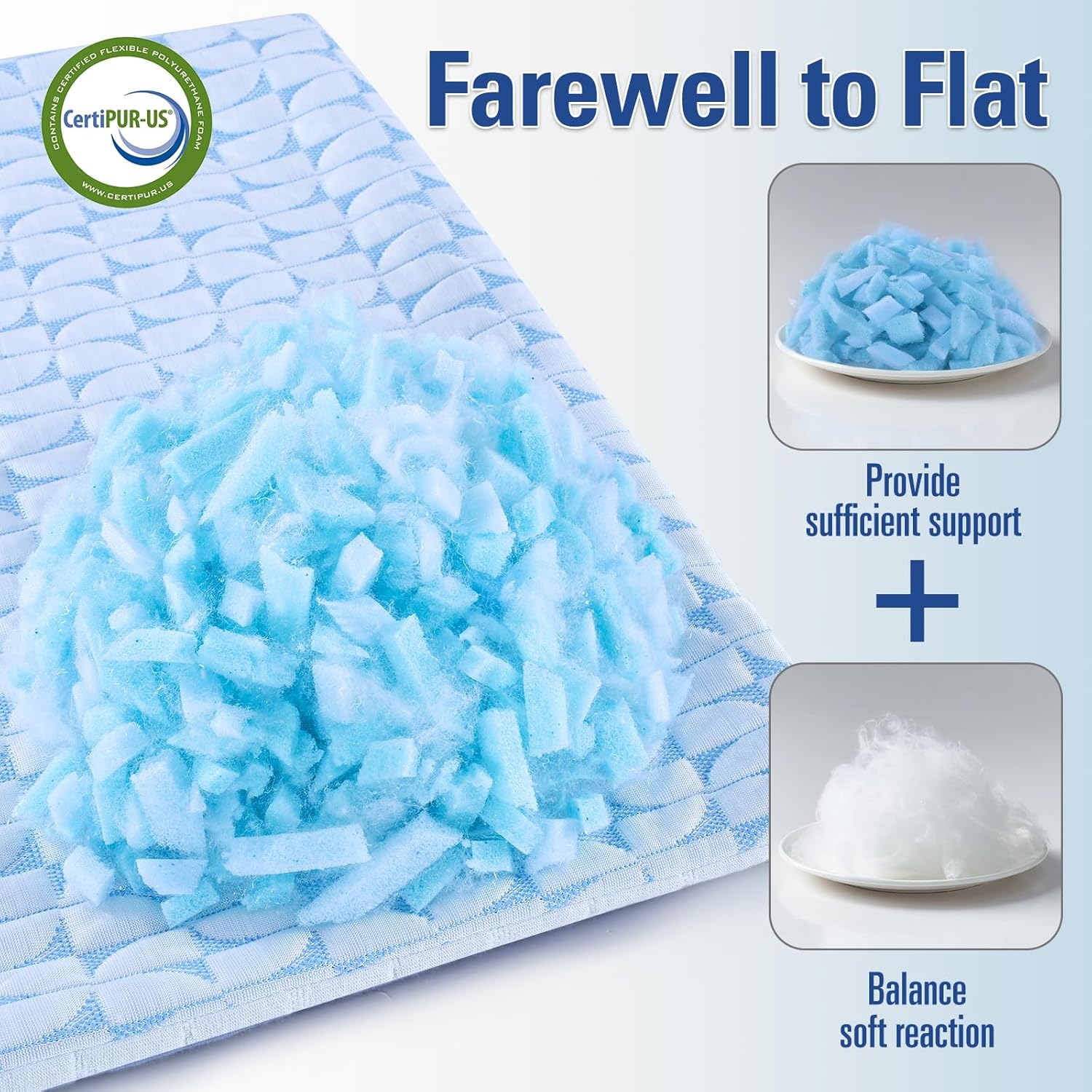 QUTOOL Cooling Memory Foam Pillow Set of 2 1
