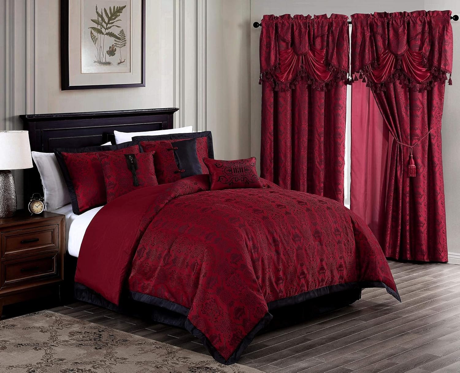 Chezmoi Collection Noble 7-Piece Comforter Set