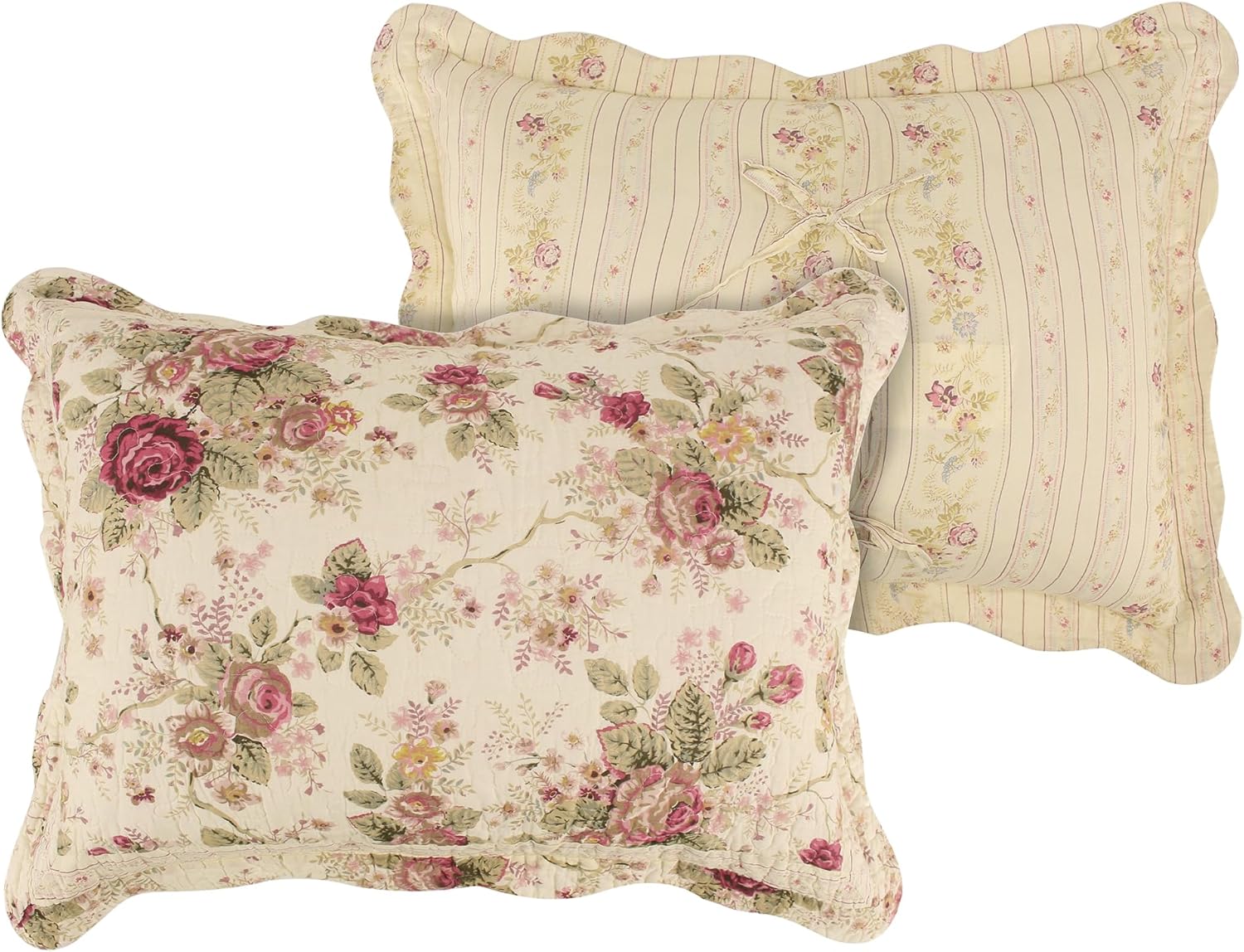 Greenland Home Antique Rose 100 Cotton Bedspread Set Queen 1